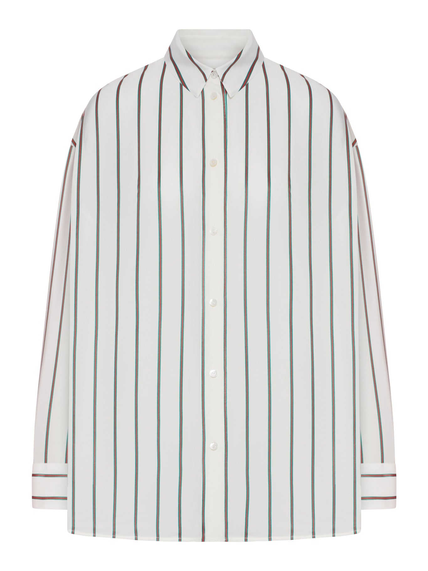 Оригінальна Vertical Striped Silk Shirt Gucci – боковий вид