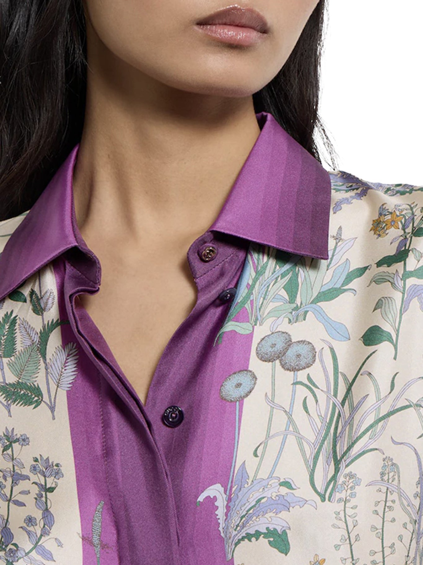 Printed Silk Twill Shirt Gucci – Гарантія оригінальності – збільшений вид