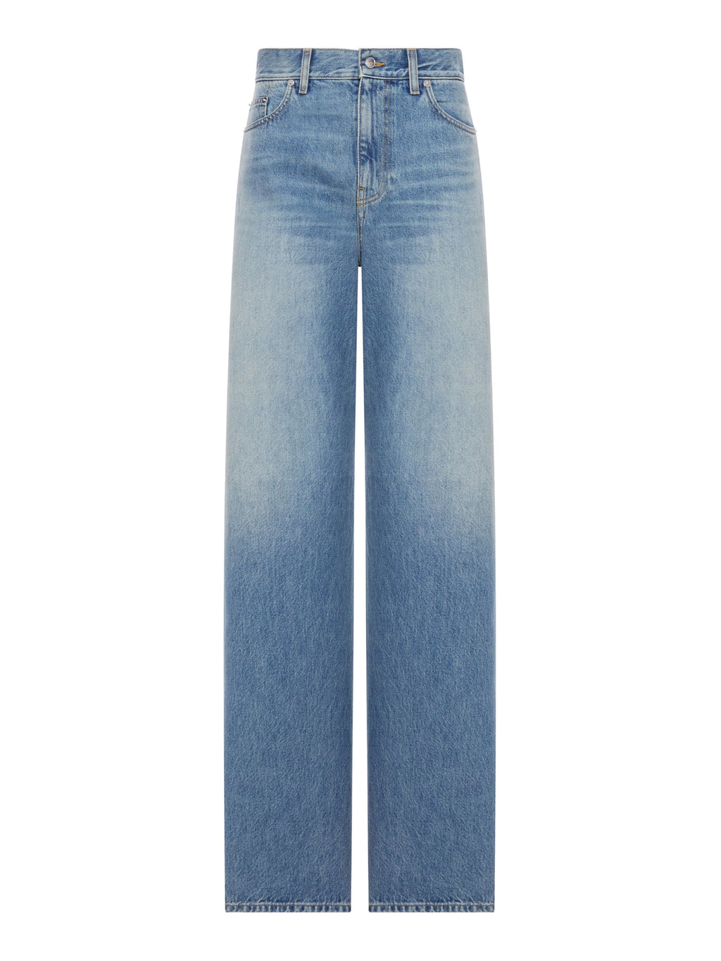 Оригінальна Cotton Denim Trousers Gucci – боковий вид