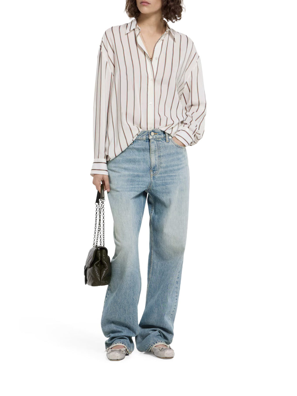 Оригінальна Cotton Denim Trousers Gucci – вид ззаду