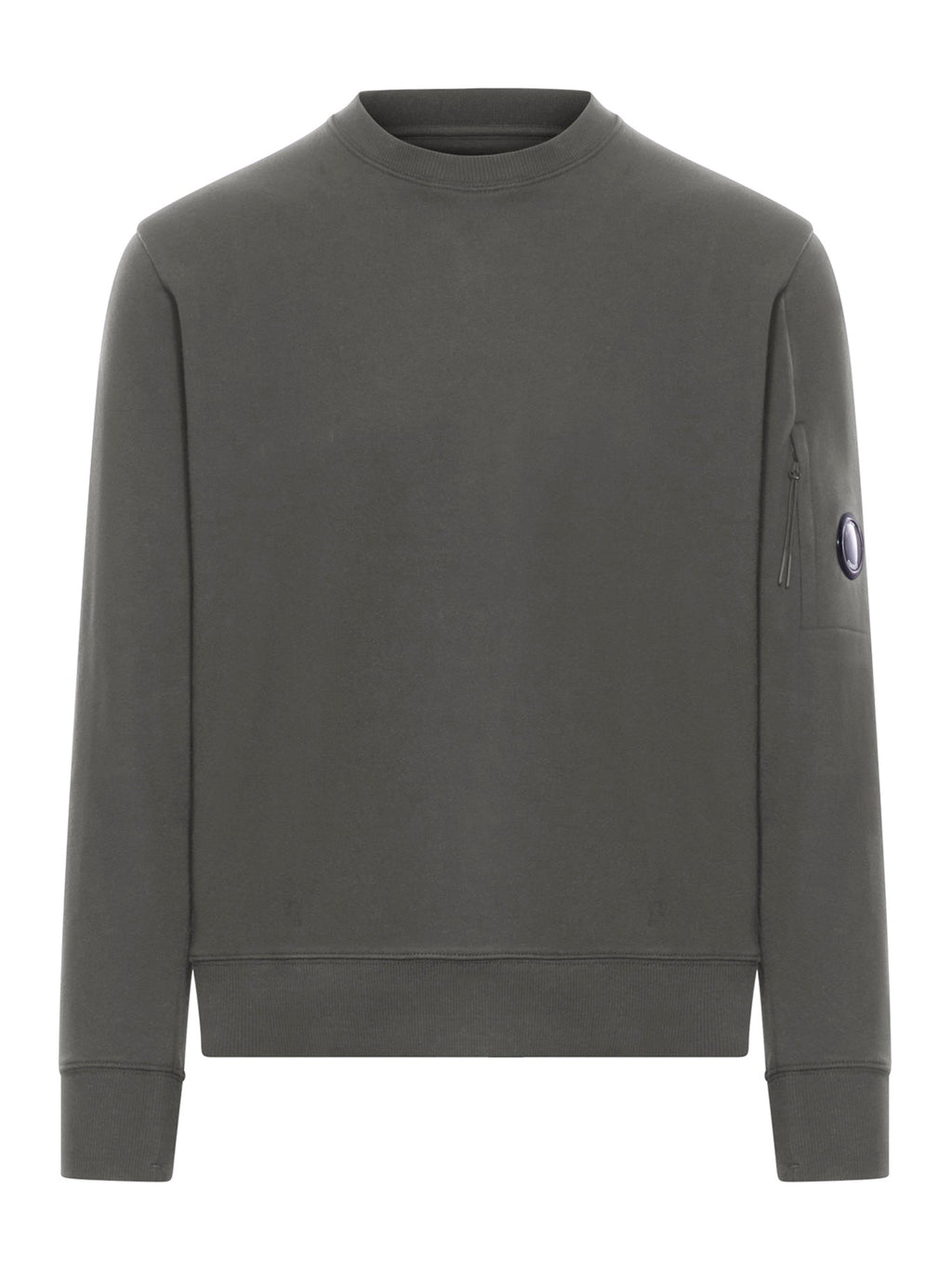 Оригінальна Crew Neck Fleece Sweatshirt With Embossed Lens Cp company – боковий вид