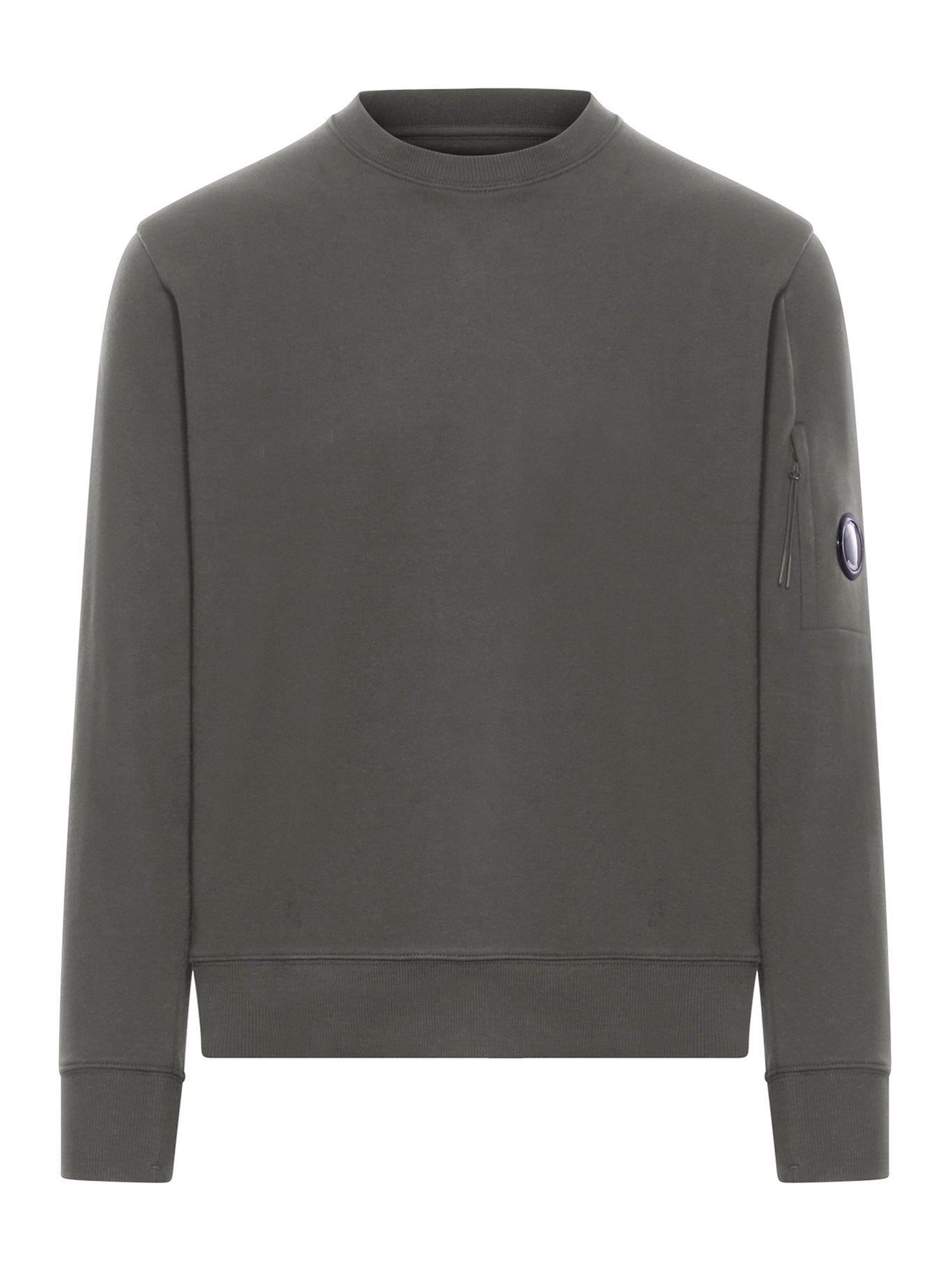 Оригінальна Crew Neck Fleece Sweatshirt With Embossed Lens Cp company – боковий вид