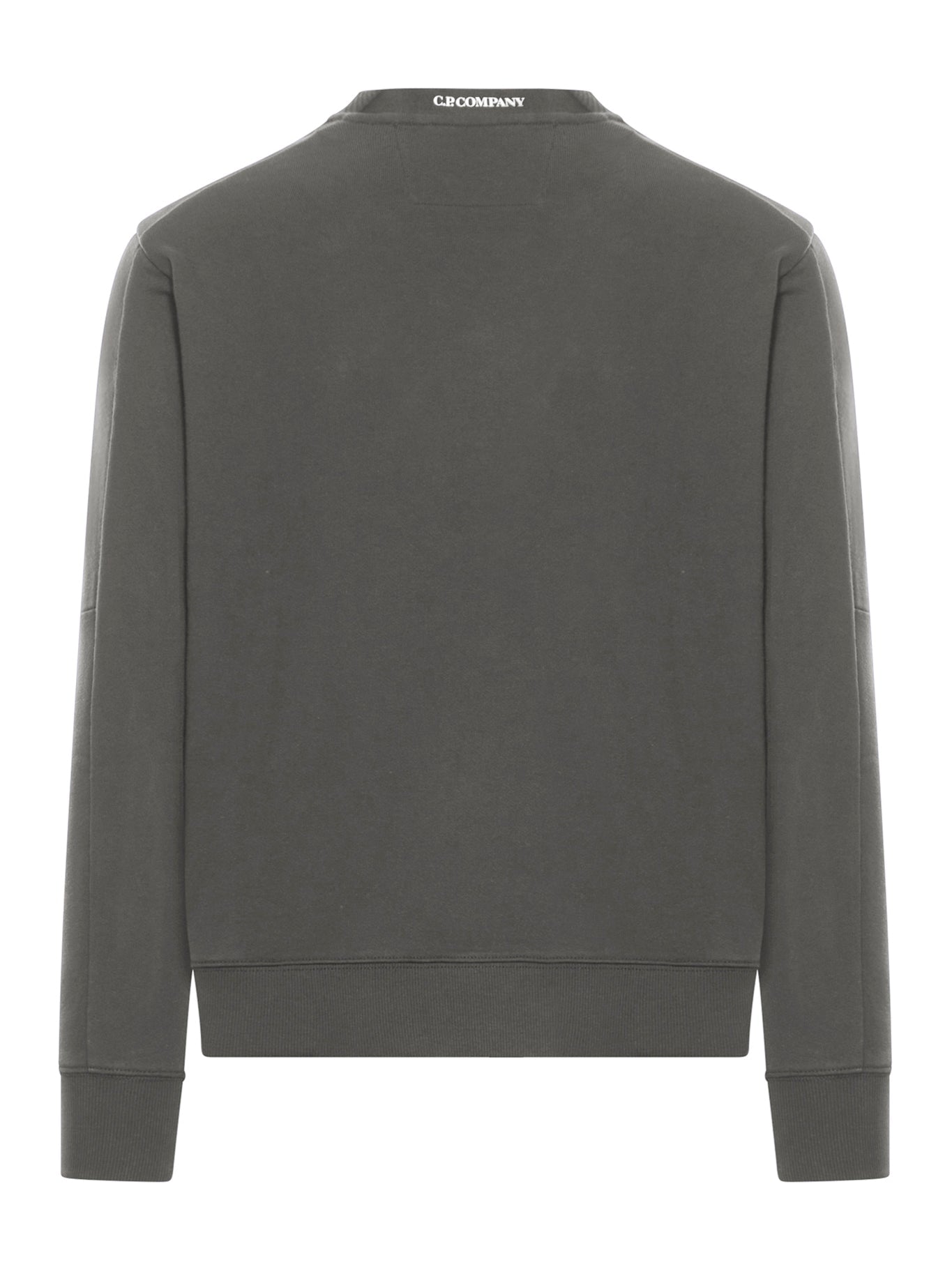 Оригінальна Crew Neck Fleece Sweatshirt With Embossed Lens Cp company – вид ззаду