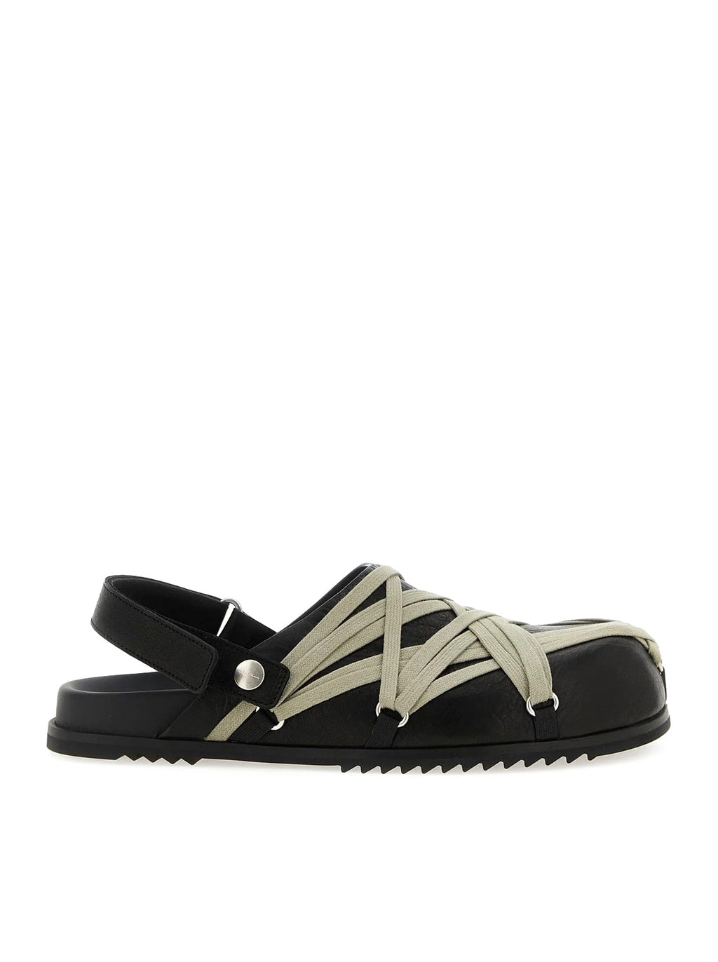Оригінальна Black Megalaced Mules Rick owens – боковий вид