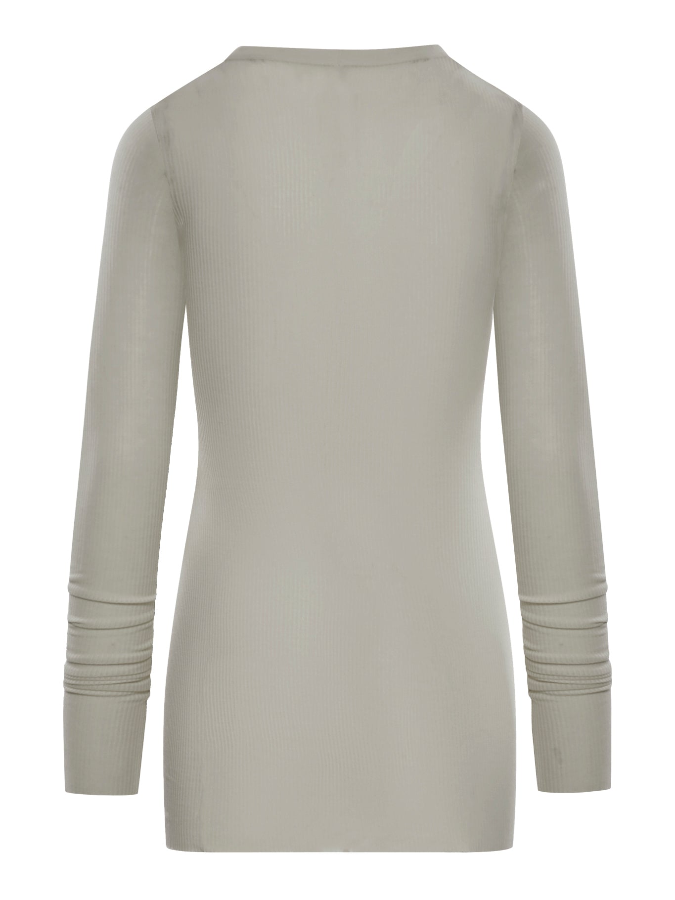 Ribbed Sweater In Semi-Transparent Fabric Rick owens – Гарантія оригінальності – вид ззаду