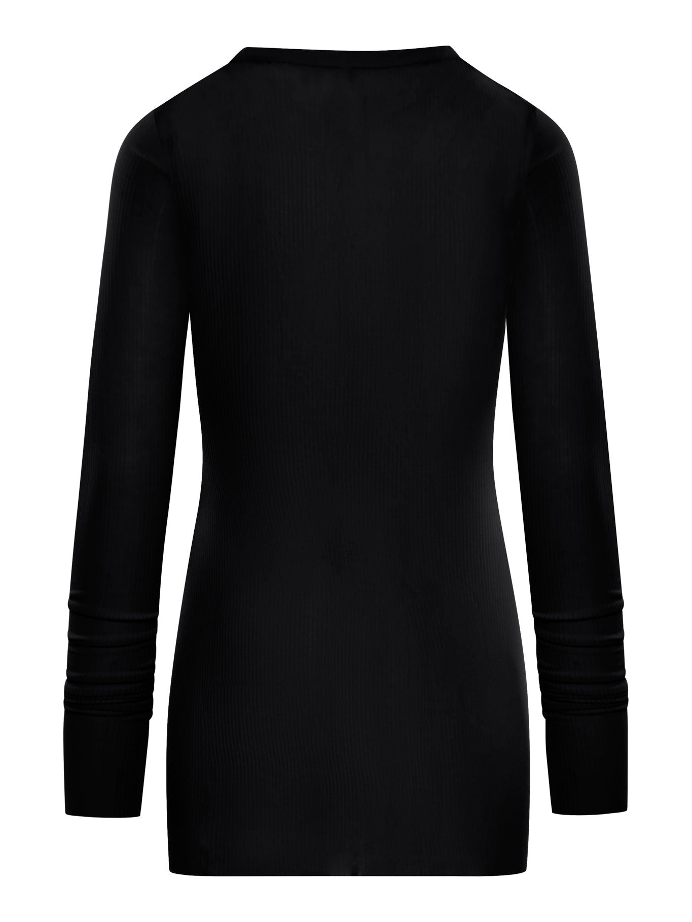 Ribbed Sweater In Semi-Transparent Fabric Rick owens – Гарантія оригінальності – вид ззаду