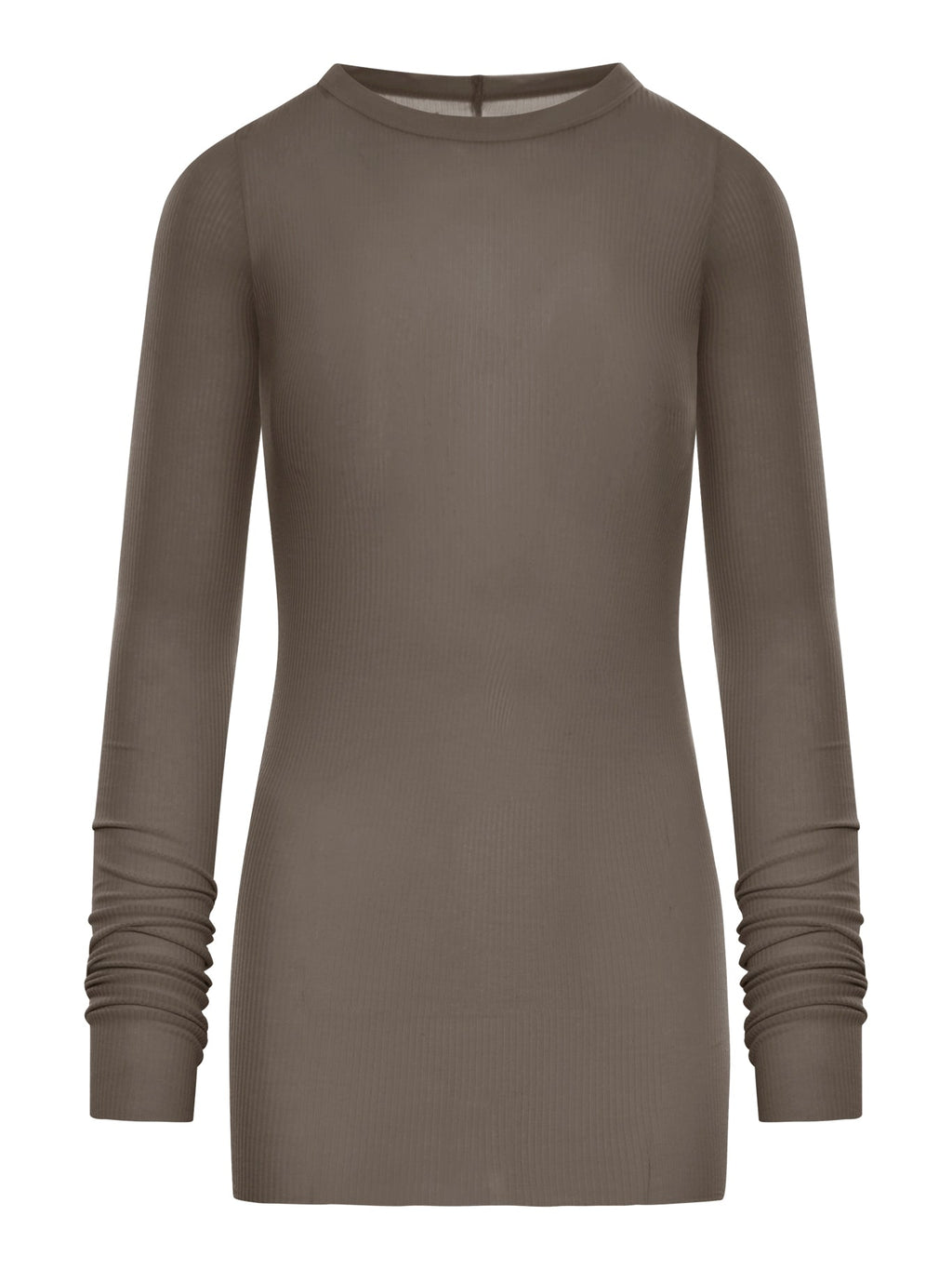 Ribbed Sweater In Semi-Transparent Fabric Rick owens – Гарантія оригінальності – боковий вид
