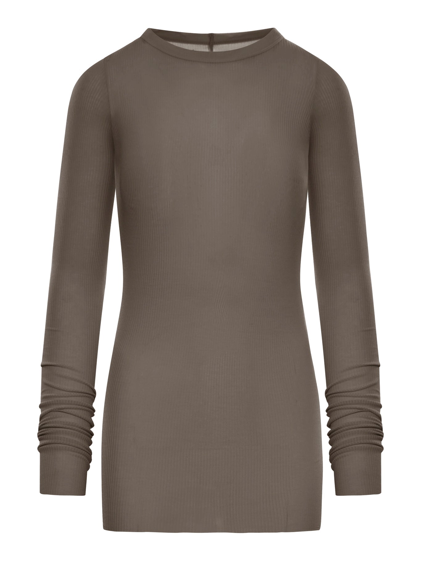 Ribbed Sweater In Semi-Transparent Fabric Rick owens – Гарантія оригінальності – боковий вид