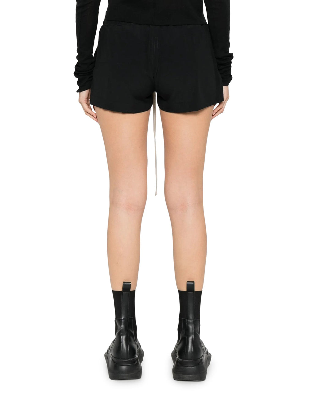 Fog Shorts With Drawstring In Silk Blend Rick owens – Гарантія оригінальності – детальний вид