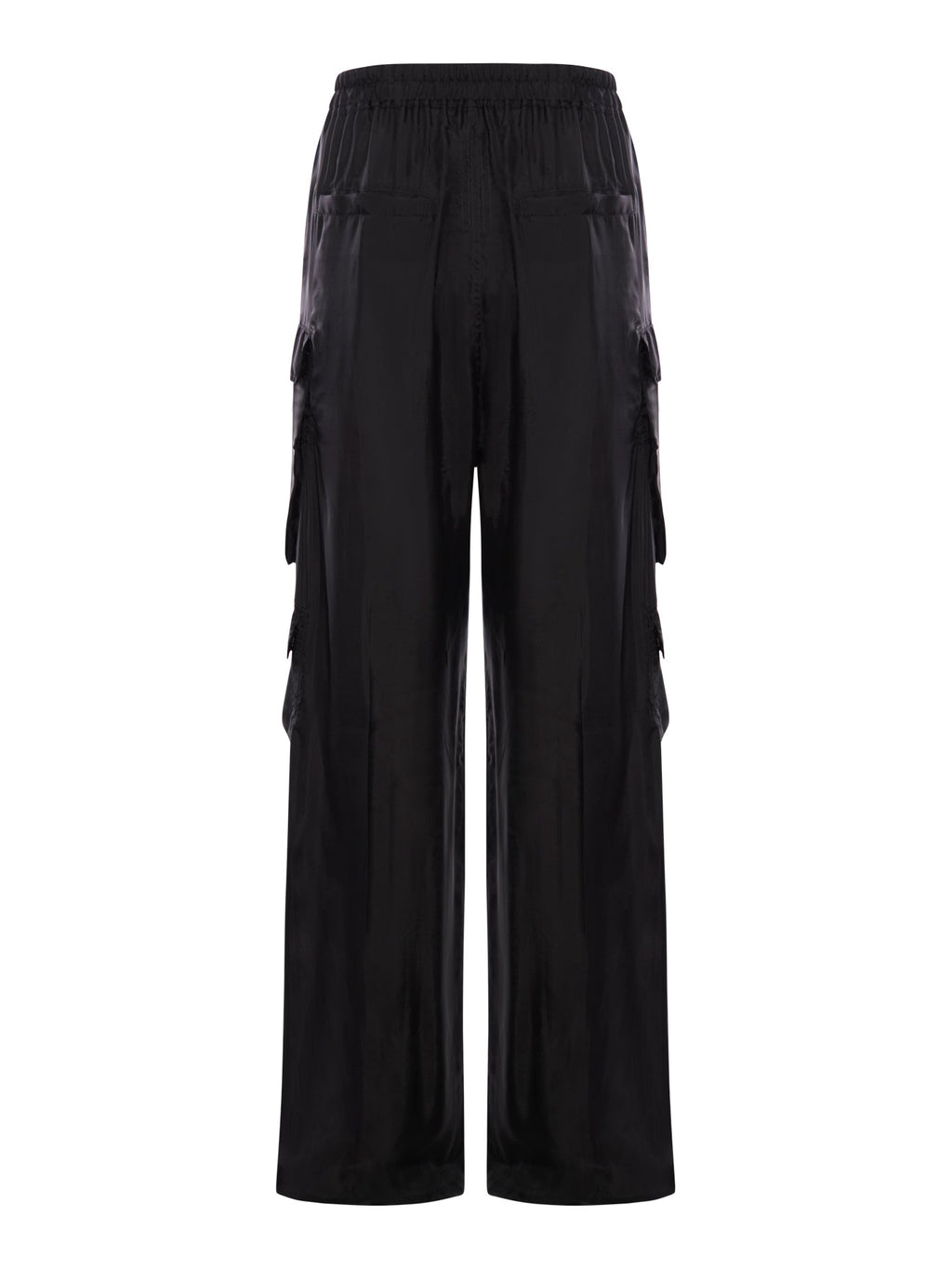 Cupro Cargo Pants Rick owens – Гарантія оригінальності – вид ззаду