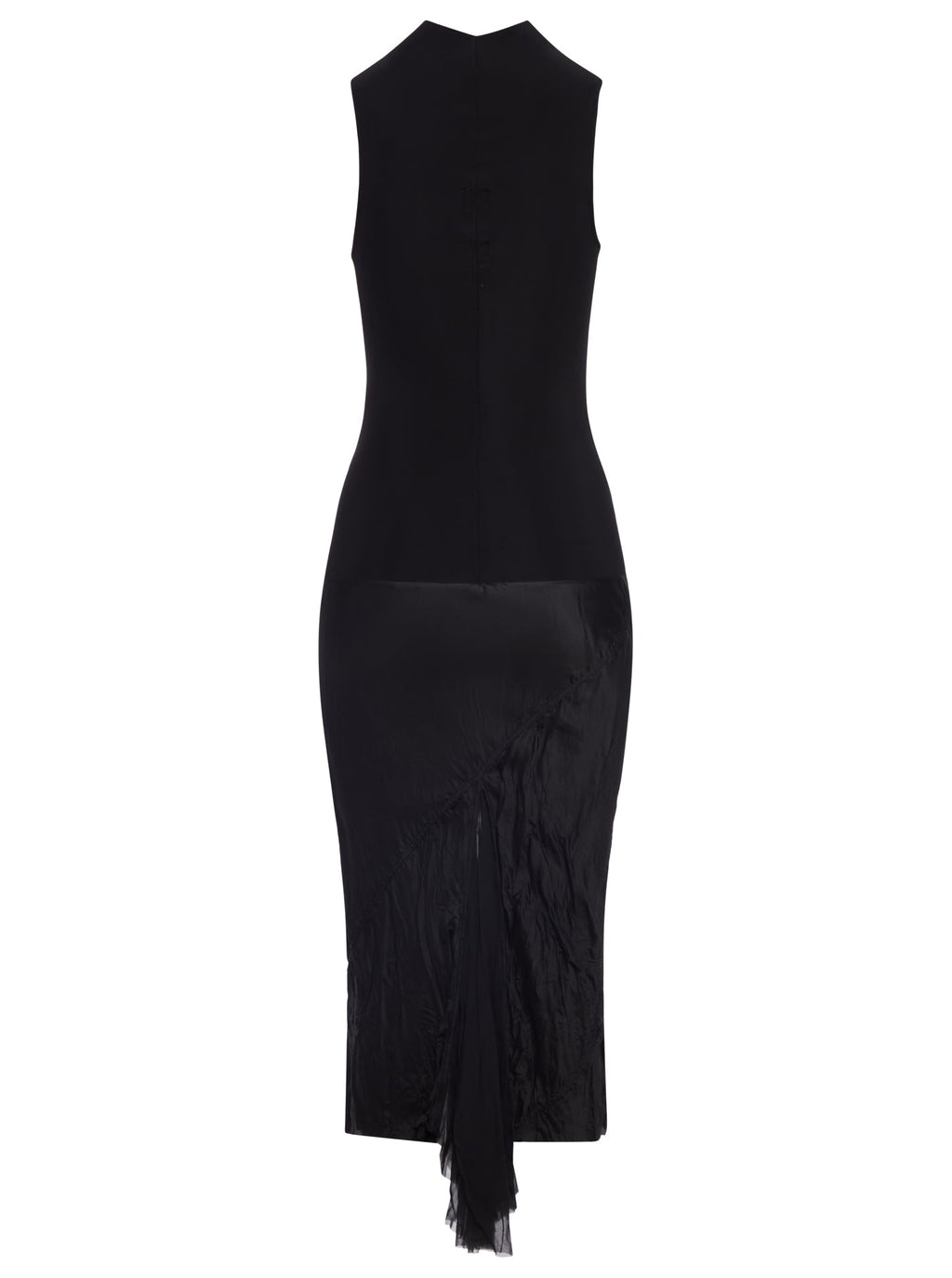 Оригінальна Asymmetric MIDI Dress Rick owens – вид ззаду