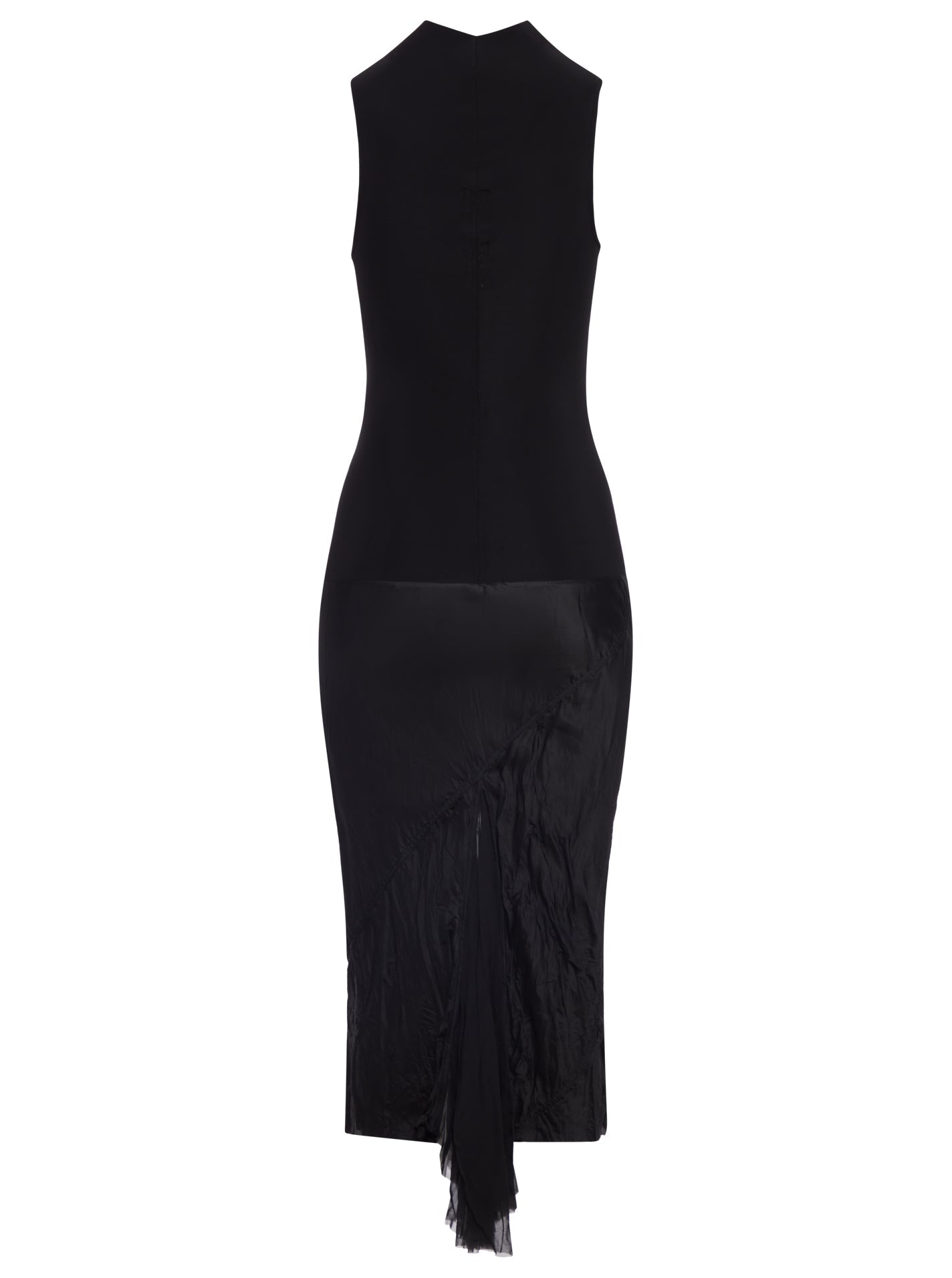 Оригінальна Asymmetric MIDI Dress Rick owens – вид ззаду