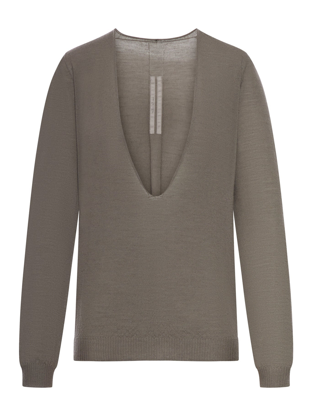 V-Neck Sweater In Virgin Wool Rick owens оригінал – Купити в Україні – боковий вид