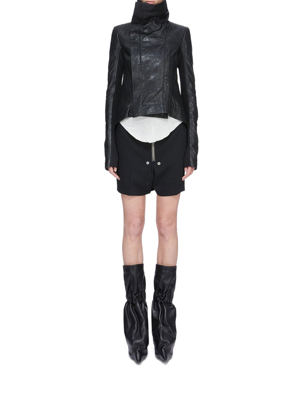 Naska Leather Jacket Rick owens – Гарантія оригінальності – вид ззаду