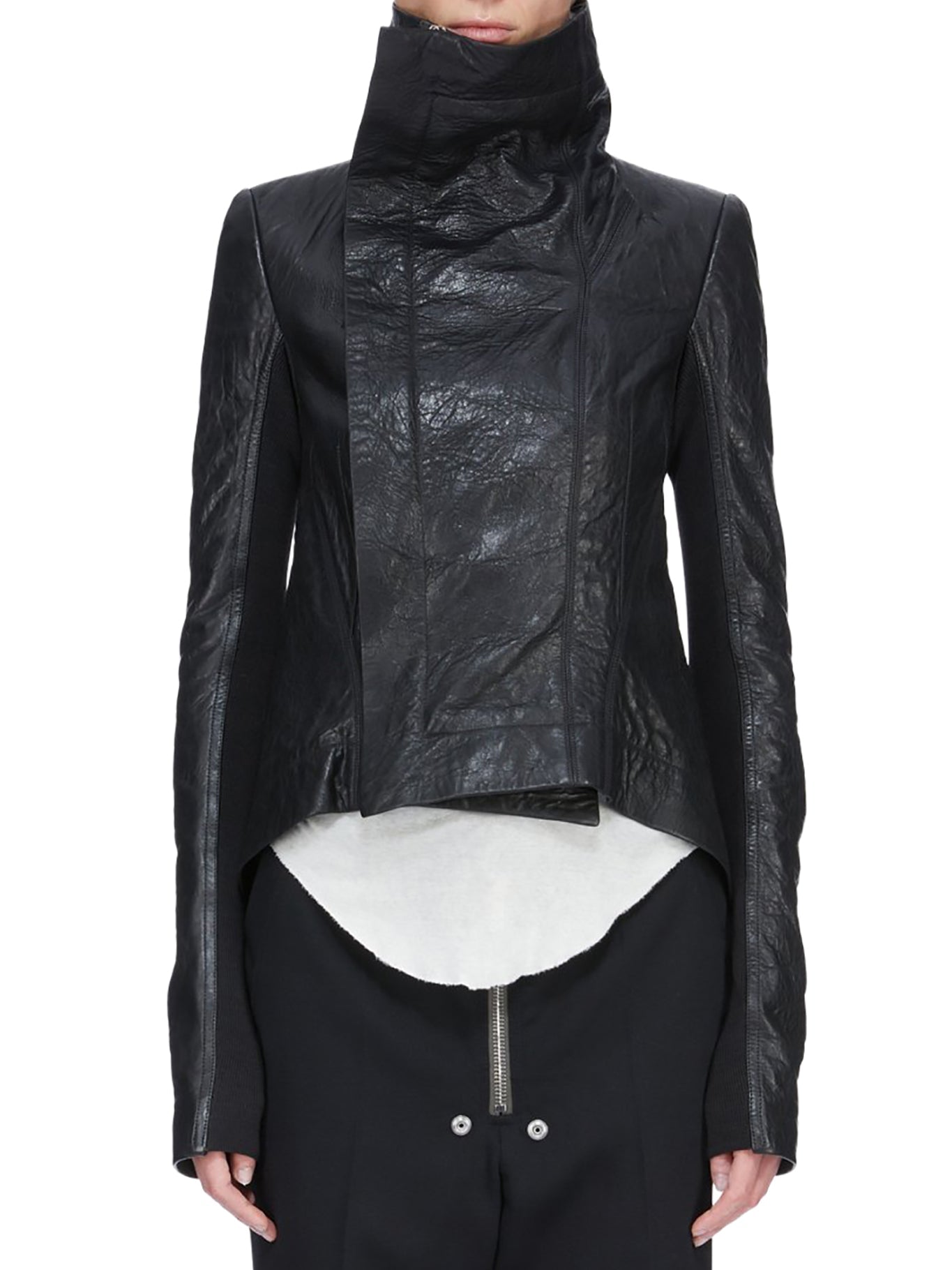 Naska Leather Jacket Rick owens – Гарантія оригінальності – детальний вид