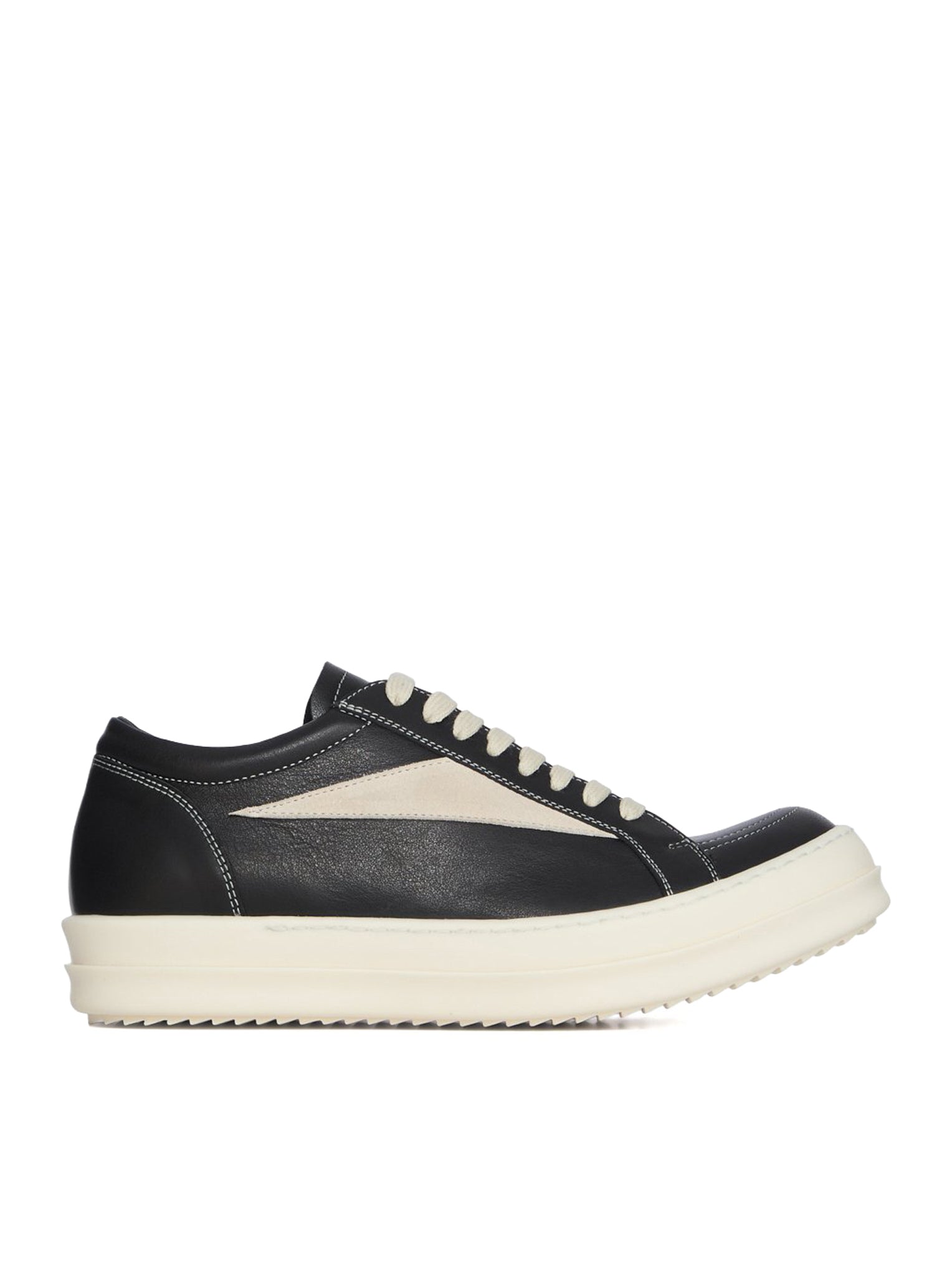 Оригінальна Vintage Calfskin Leather Sneakers Rick owens – боковий вид
