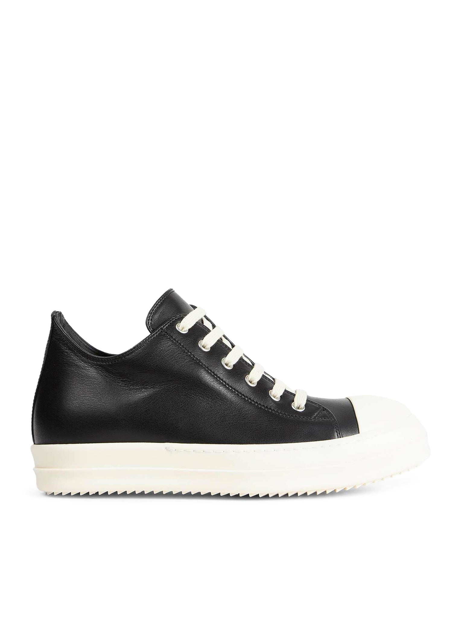 Low Cow Leather Sneakers Rick owens оригінал – Купити в Україні – боковий вид