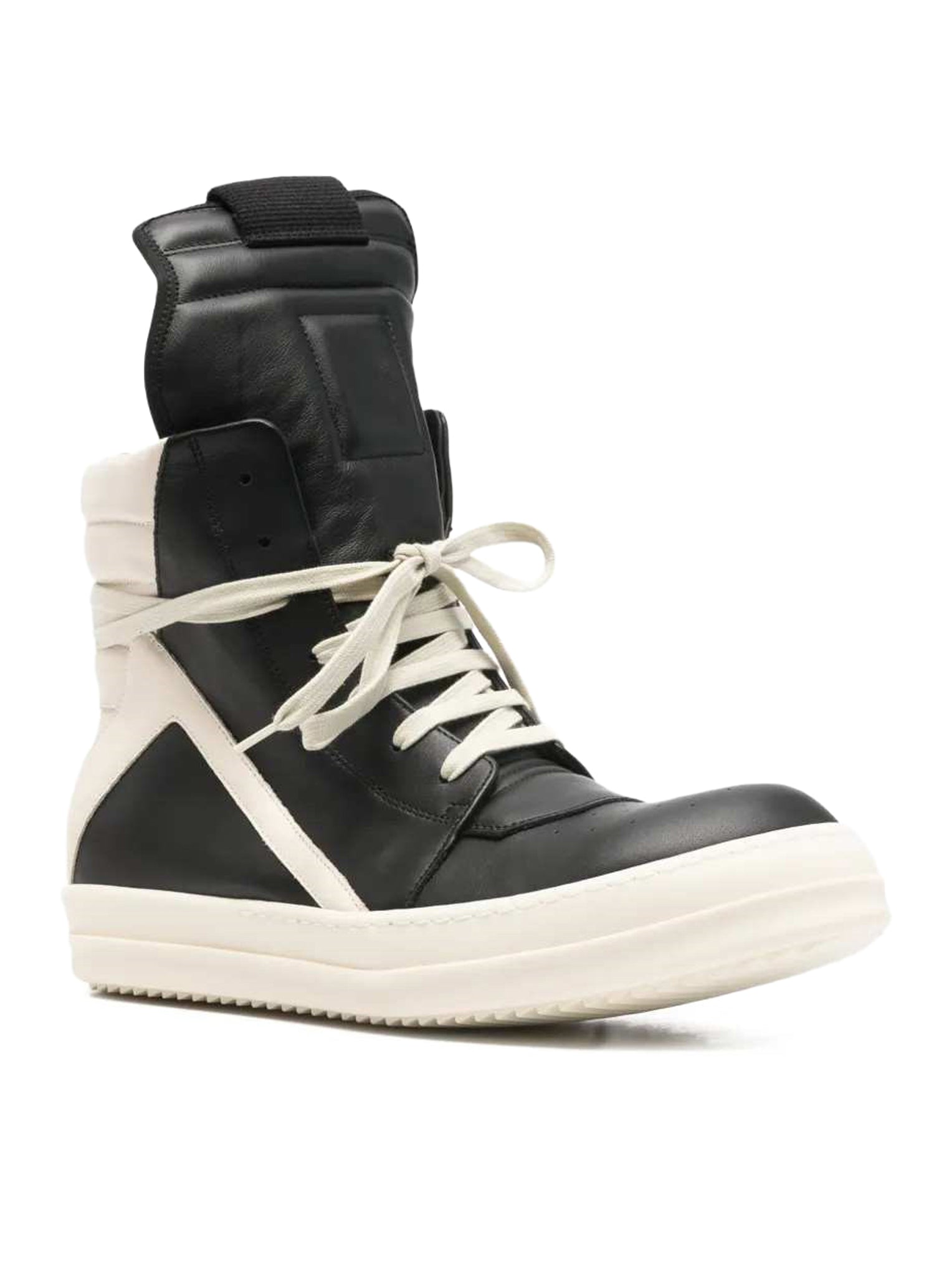 Оригінальна Geobaskets In Calfskin Leather Rick owens – вид ззаду