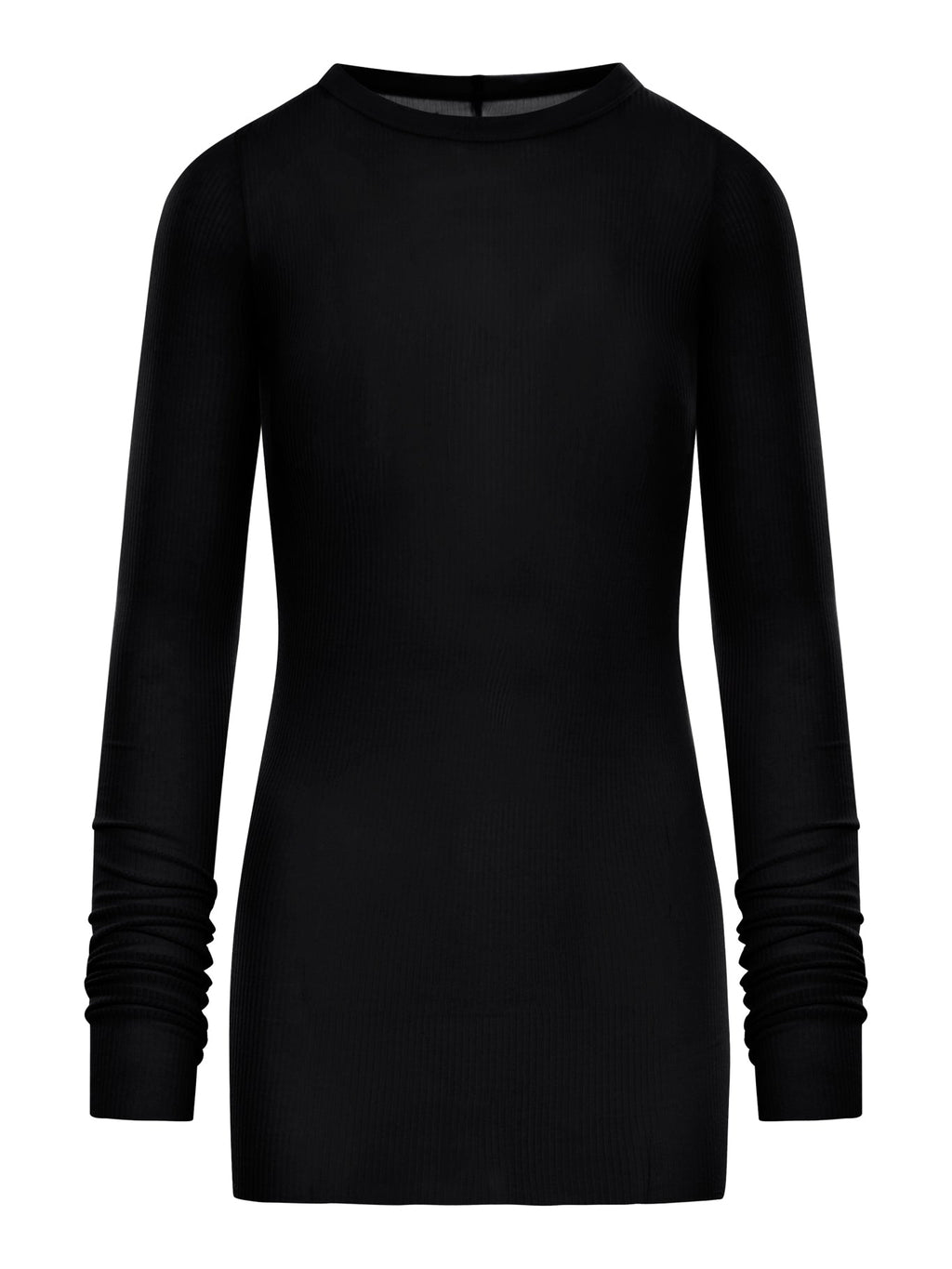 Ribbed Sweater In Semi-Transparent Fabric Rick owens – Гарантія оригінальності – боковий вид