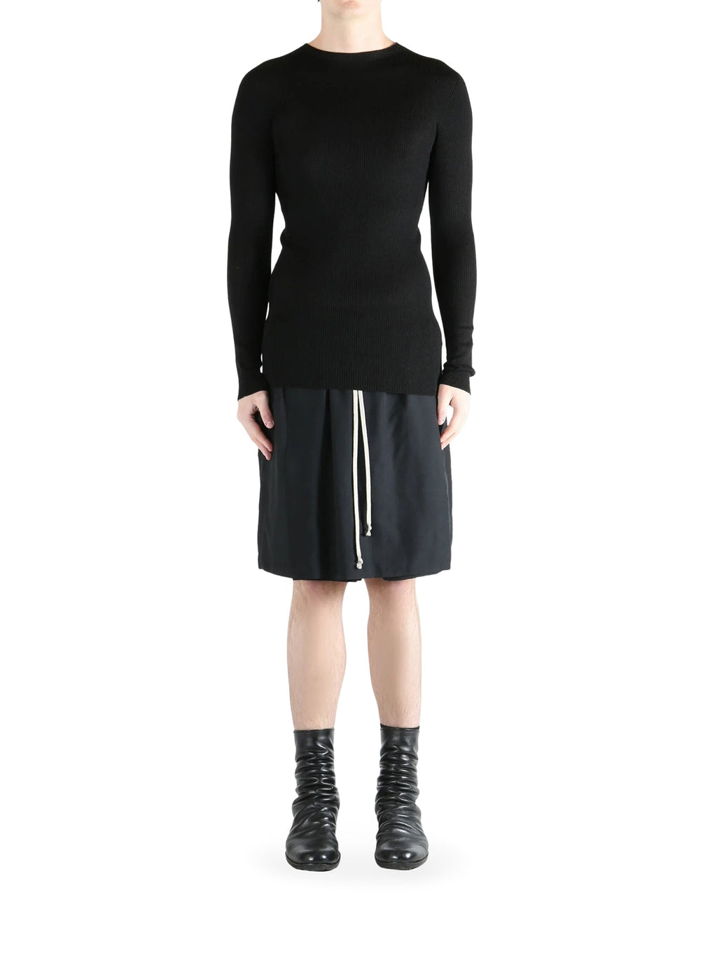 Оригінальна Wool Sweater In Semi-Transparent Fabric Rick owens – вид ззаду