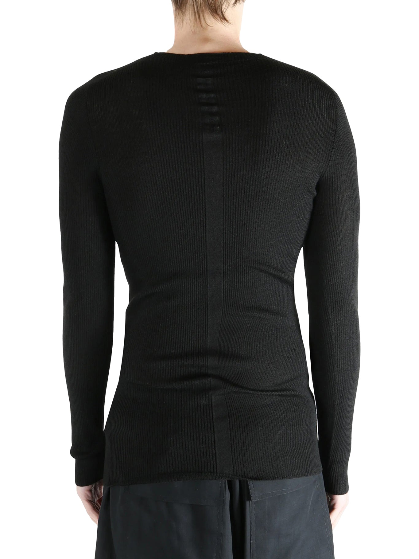 Оригінальна Wool Sweater In Semi-Transparent Fabric Rick owens – збільшений вид - RICK OWENS