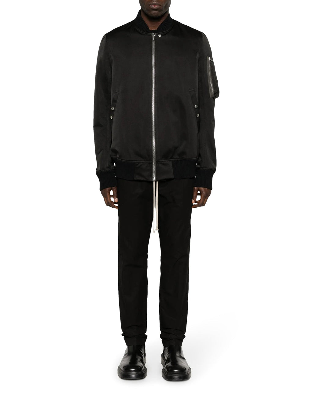 Padded Bomber Jacket With Zip Rick owens – Гарантія оригінальності – вид ззаду