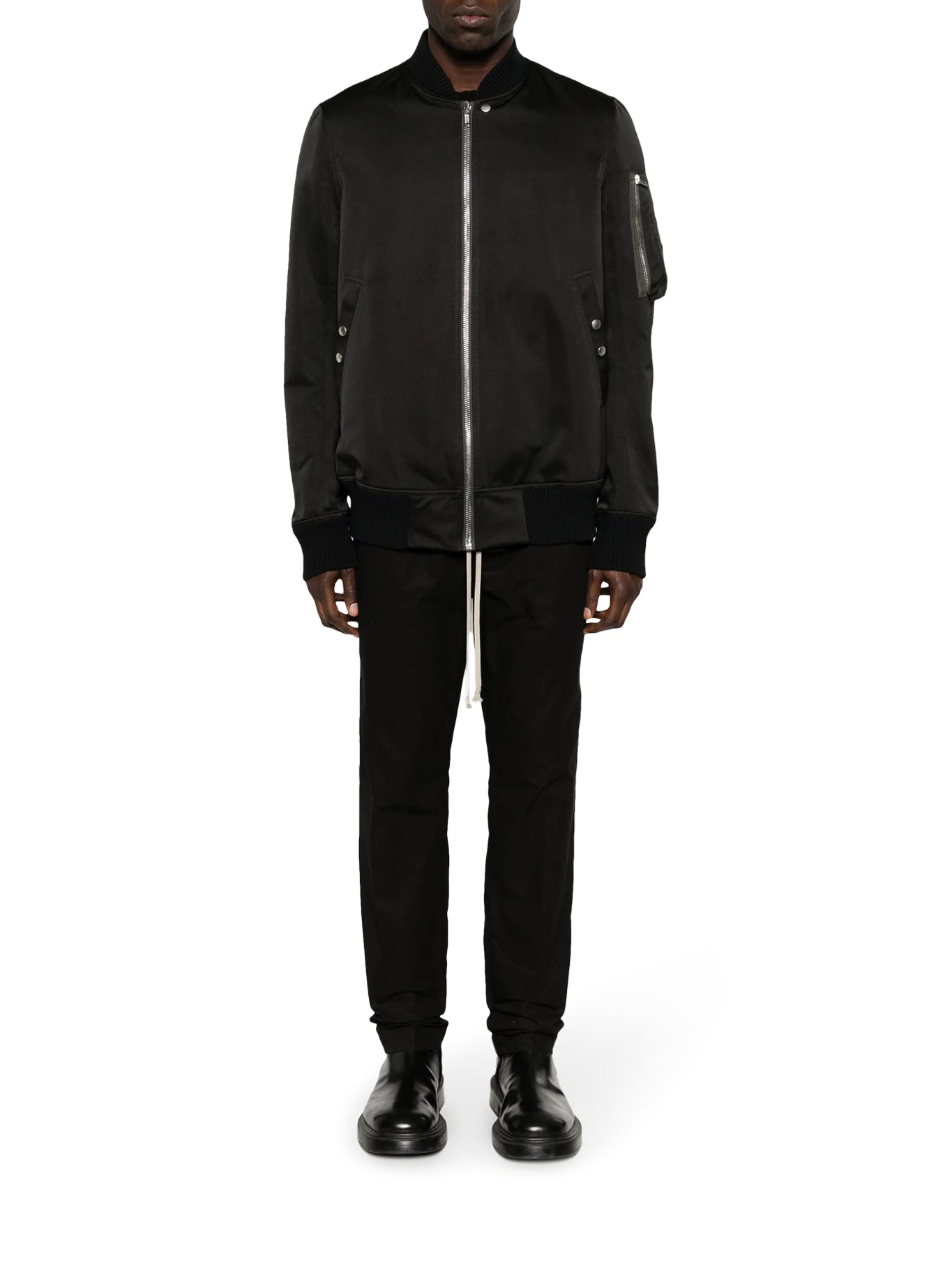 Padded Bomber Jacket With Zip Rick owens – Гарантія оригінальності – вид ззаду