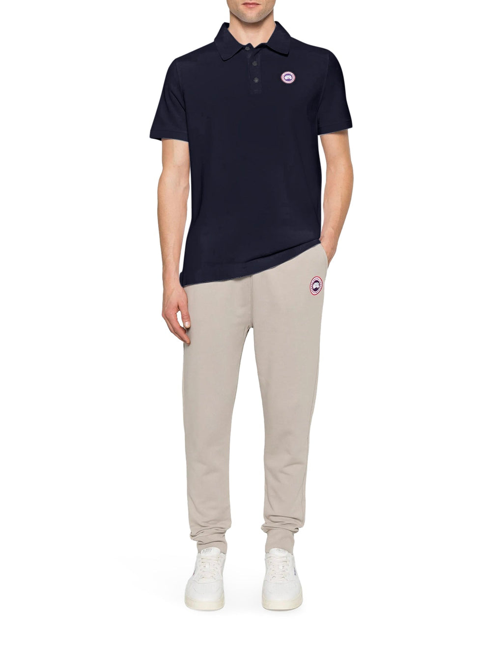 Beckley Polo Shirt In Structured Cotton Canada goose оригінал – Купити в Україні – вид ззаду
