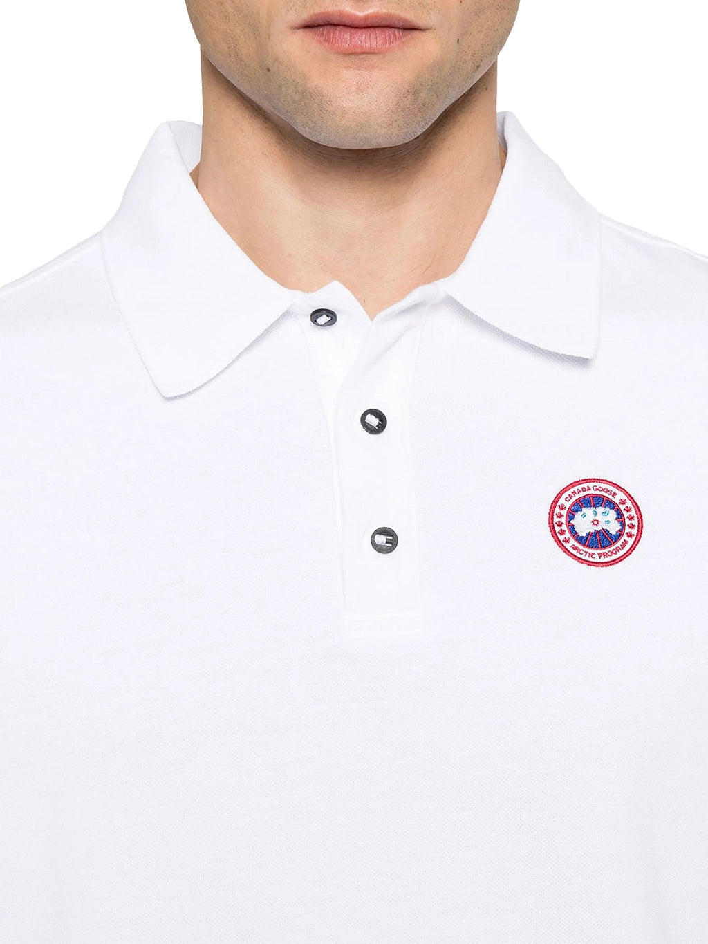 Beckley Polo Shirt In Structured Cotton Canada goose оригінал – Купити в Україні – збільшений вид