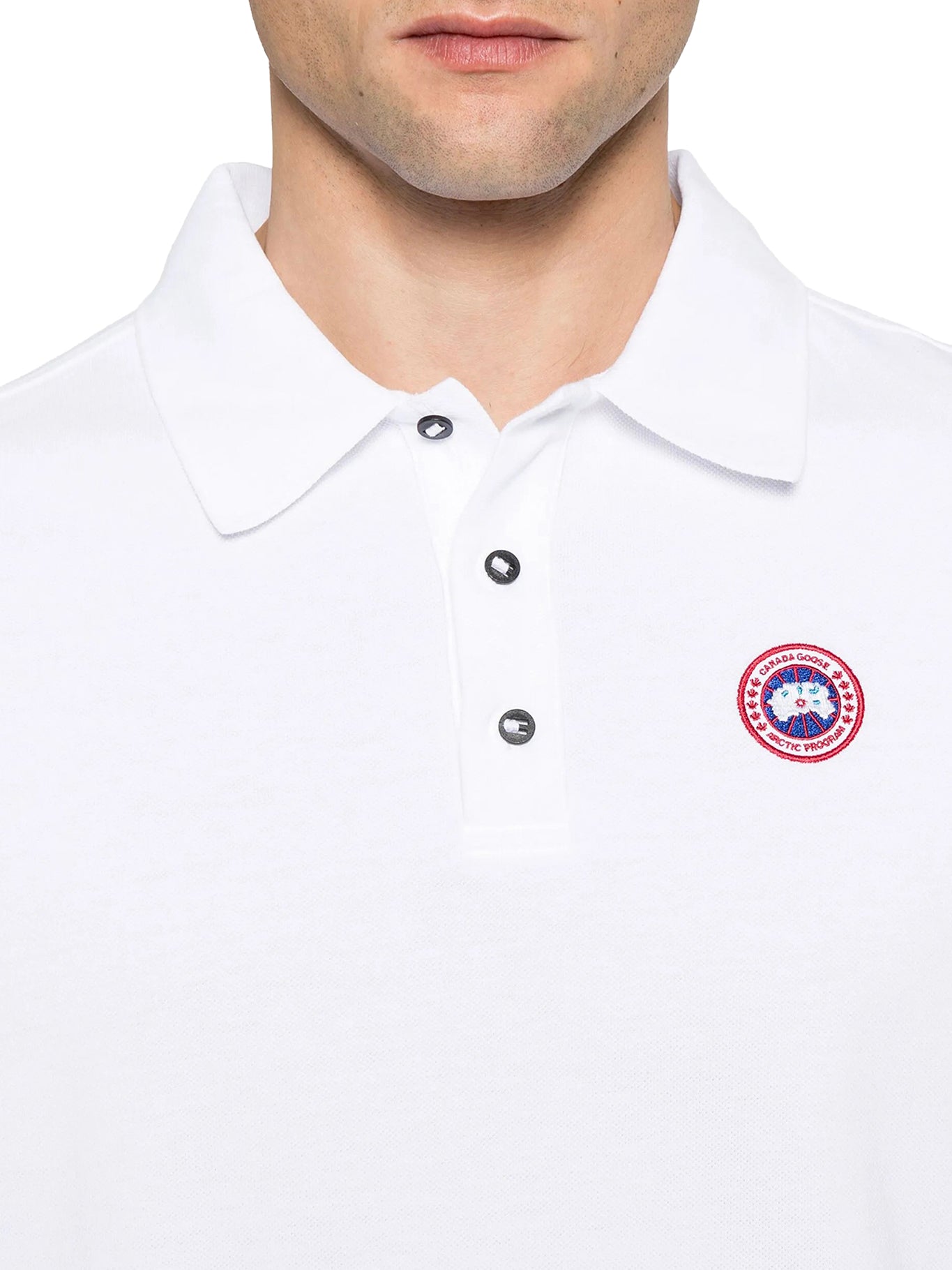 Beckley Polo Shirt In Structured Cotton Canada goose оригінал – Купити в Україні – збільшений вид