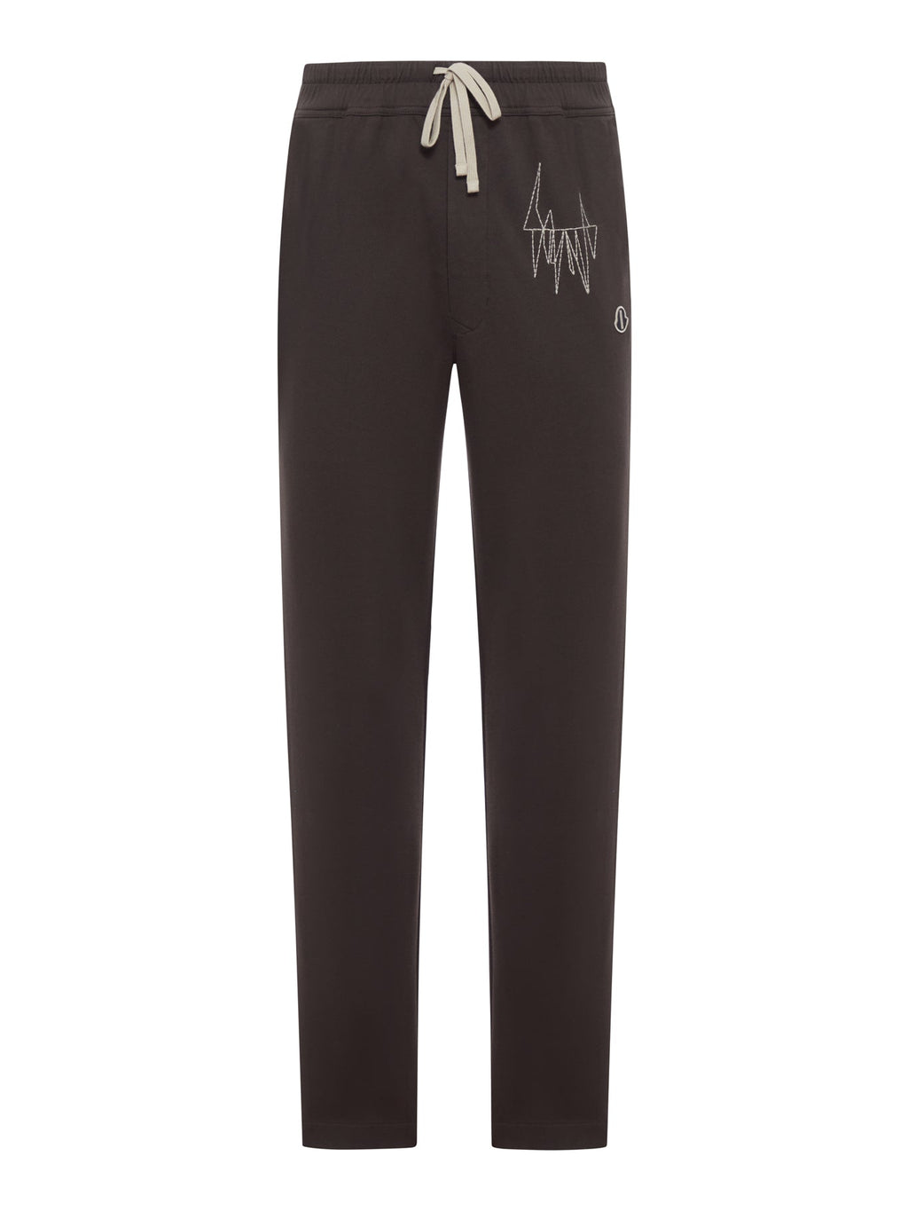Оригінальна Jogger Pants With Cotton Embroidery Moncler – боковий вид