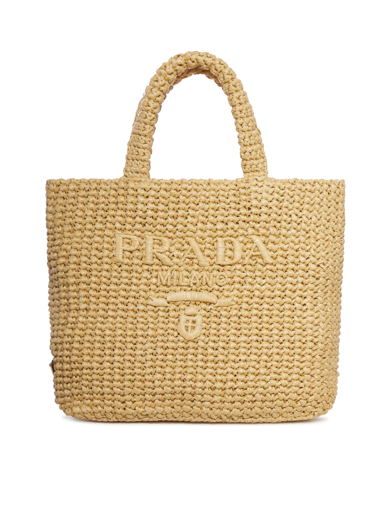 Crochet Shopping Bag Prada – Гарантія оригінальності – боковий вид