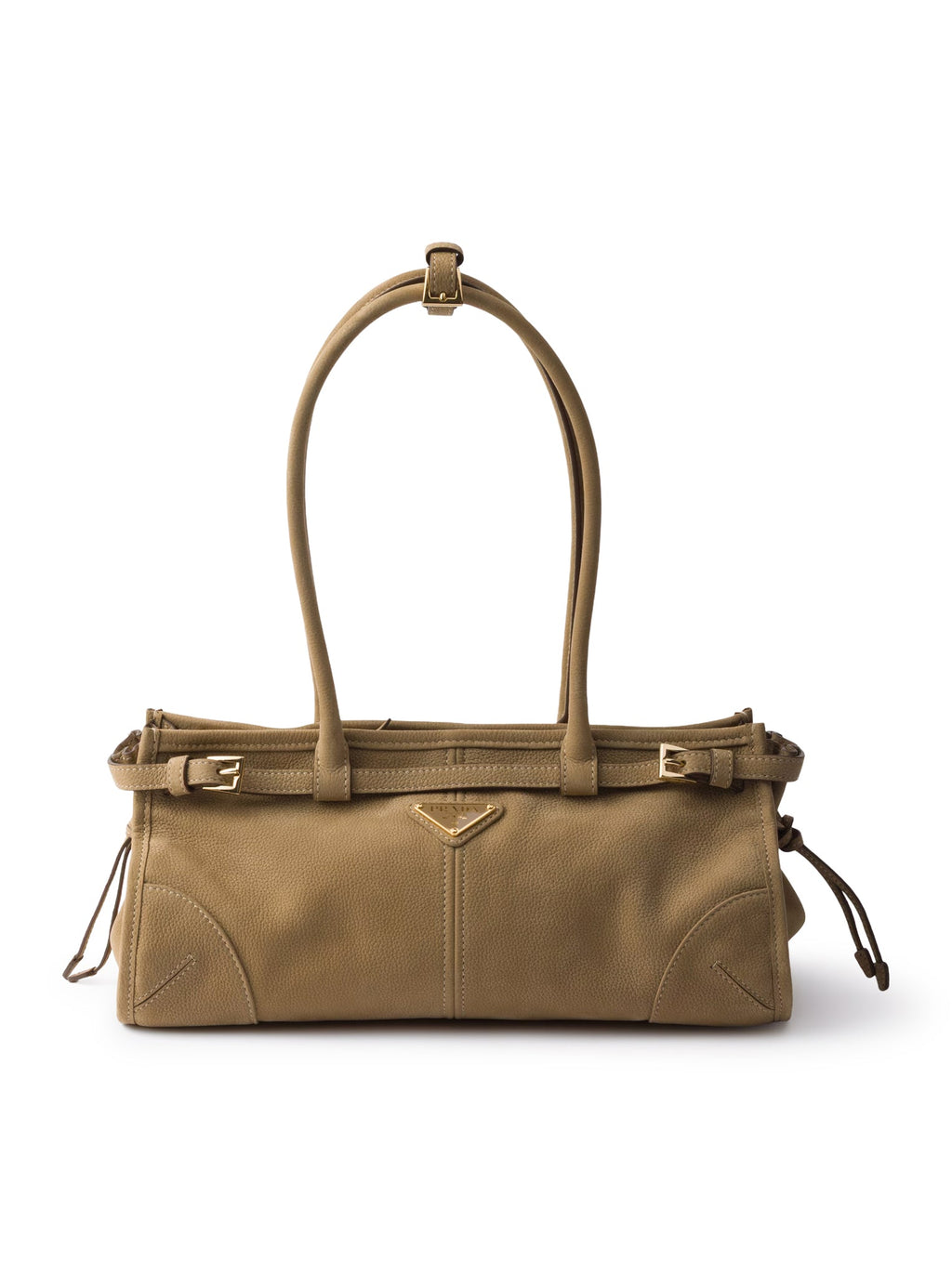 Bonnie Medium Handbag In Nubuck Leather Prada оригінал – Купити в Україні – боковий вид