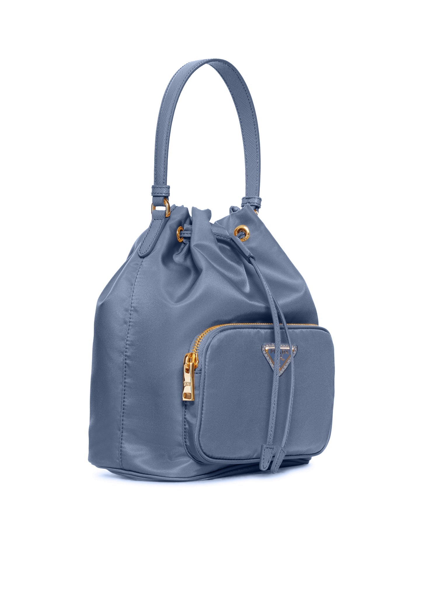 Оригінальна Duet Re Nylon Bucket Bag Prada – вид ззаду