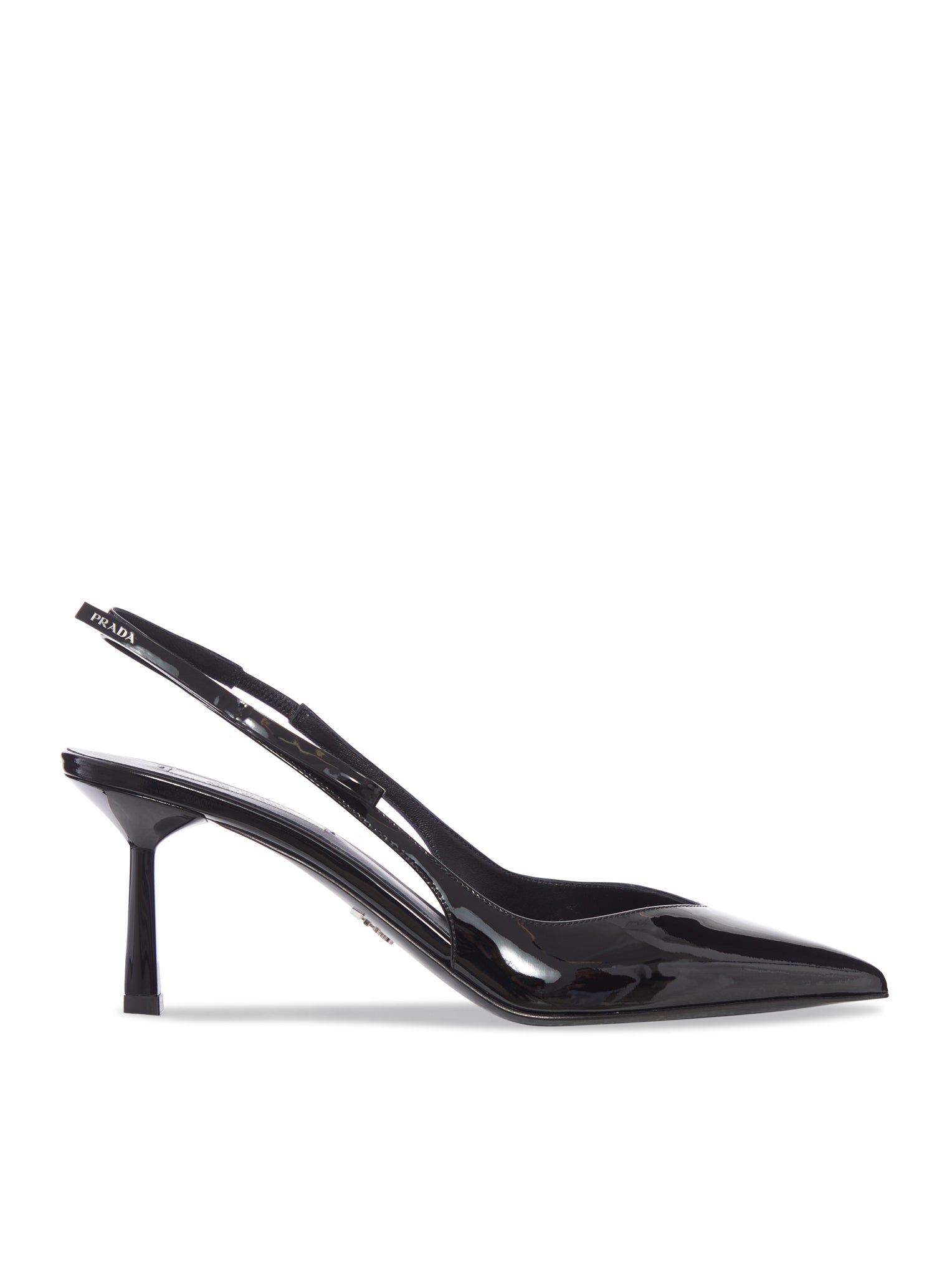 Patent Leather Slingback Prada – Гарантія оригінальності – боковий вид