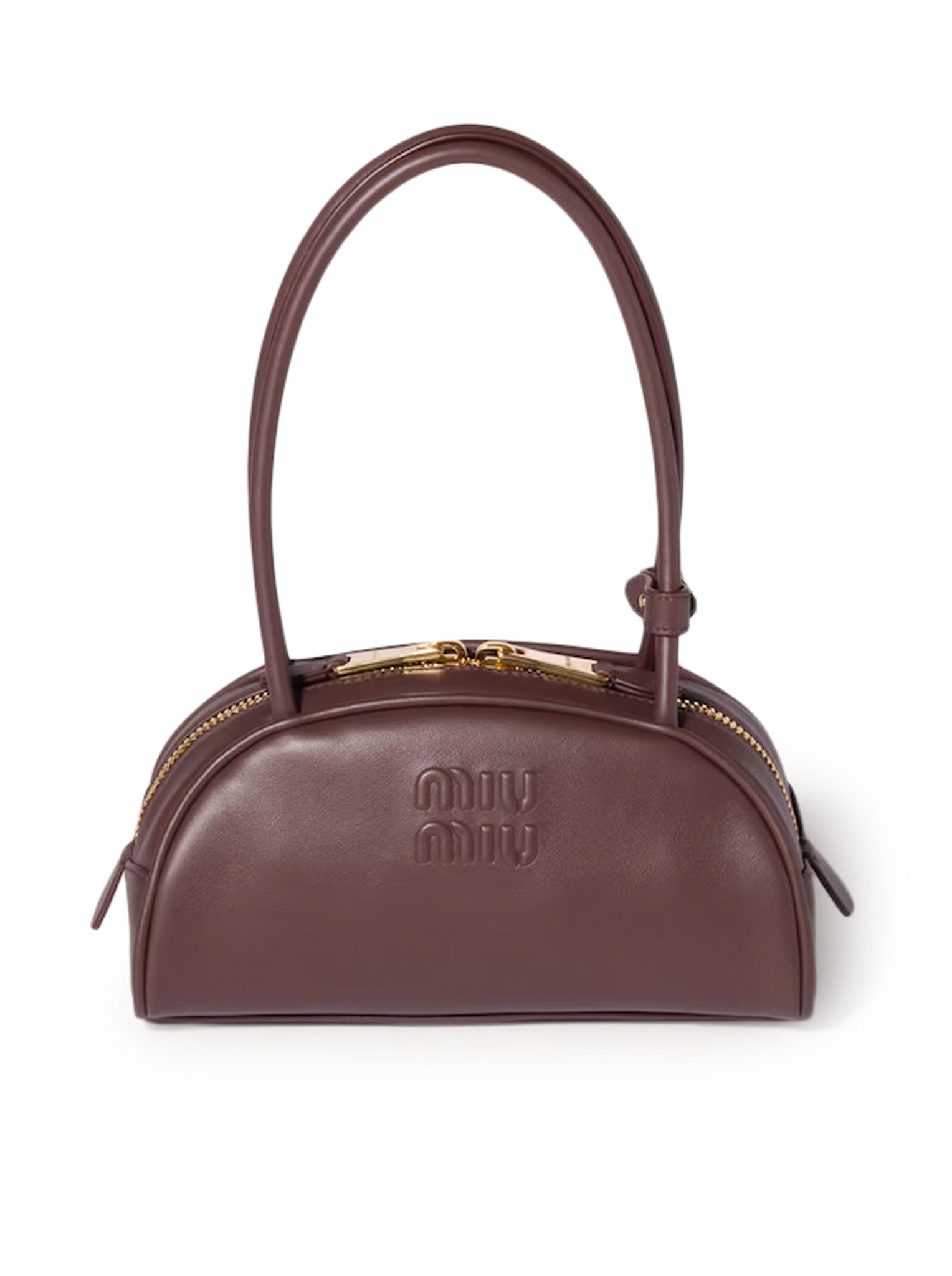 Beau Leather Bag Miu miu – Гарантія оригінальності – боковий вид
