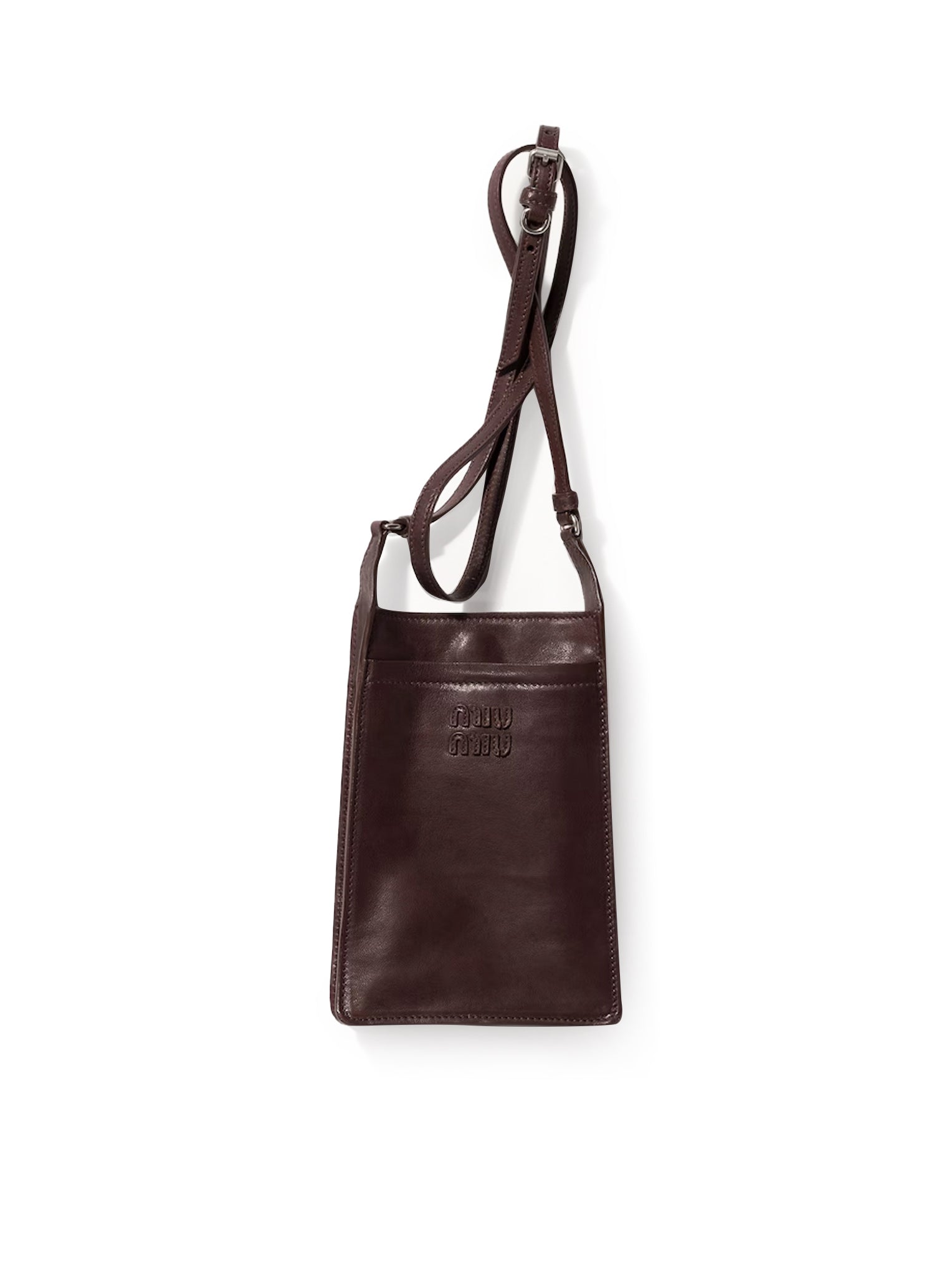 Оригінальна Nappa Pouch Miu miu – боковий вид