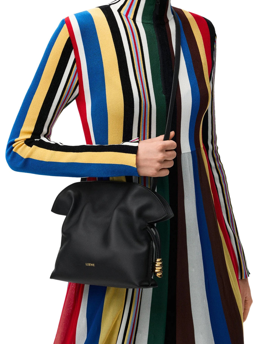 Оригінальна Coil Flamenco Mini Clutch Bag In Calfskin Nappa Loewe – вид ззаду