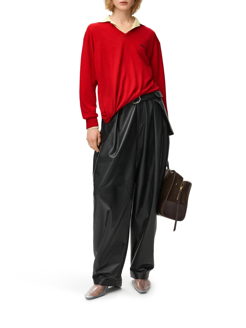Draped Merino Wool Sweater Loewe – Гарантія оригінальності – вид ззаду