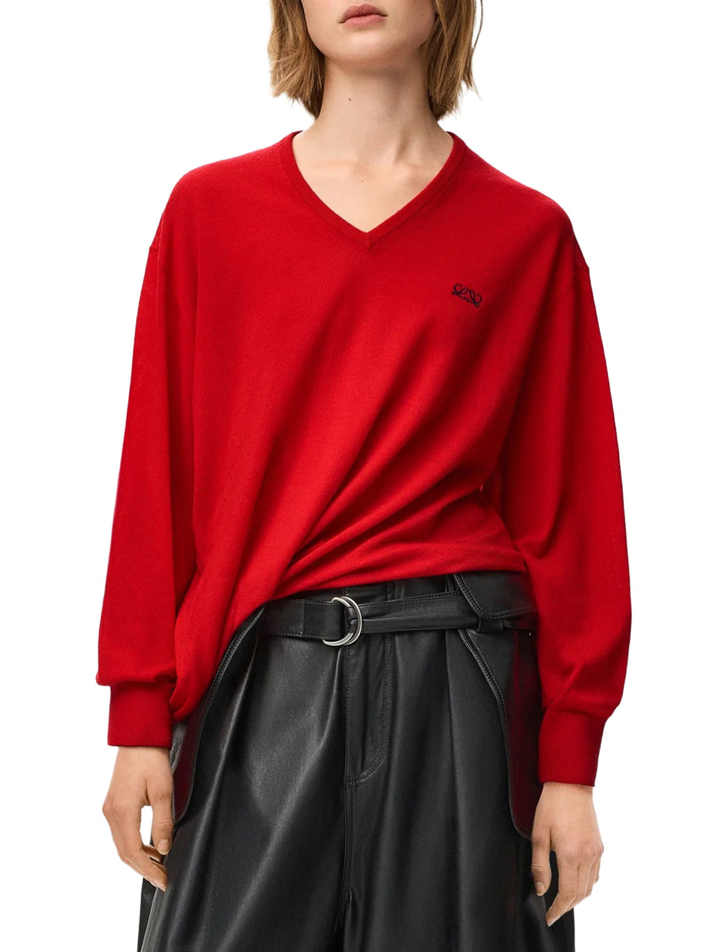 Draped Merino Wool Sweater Loewe – Гарантія оригінальності – детальний вид