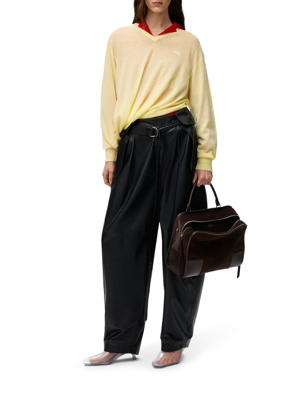 Draped Merino Wool Sweater Loewe – Гарантія оригінальності – вид ззаду