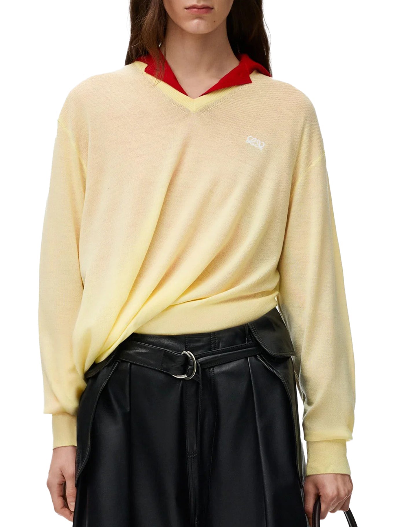 Draped Merino Wool Sweater Loewe – Гарантія оригінальності – детальний вид