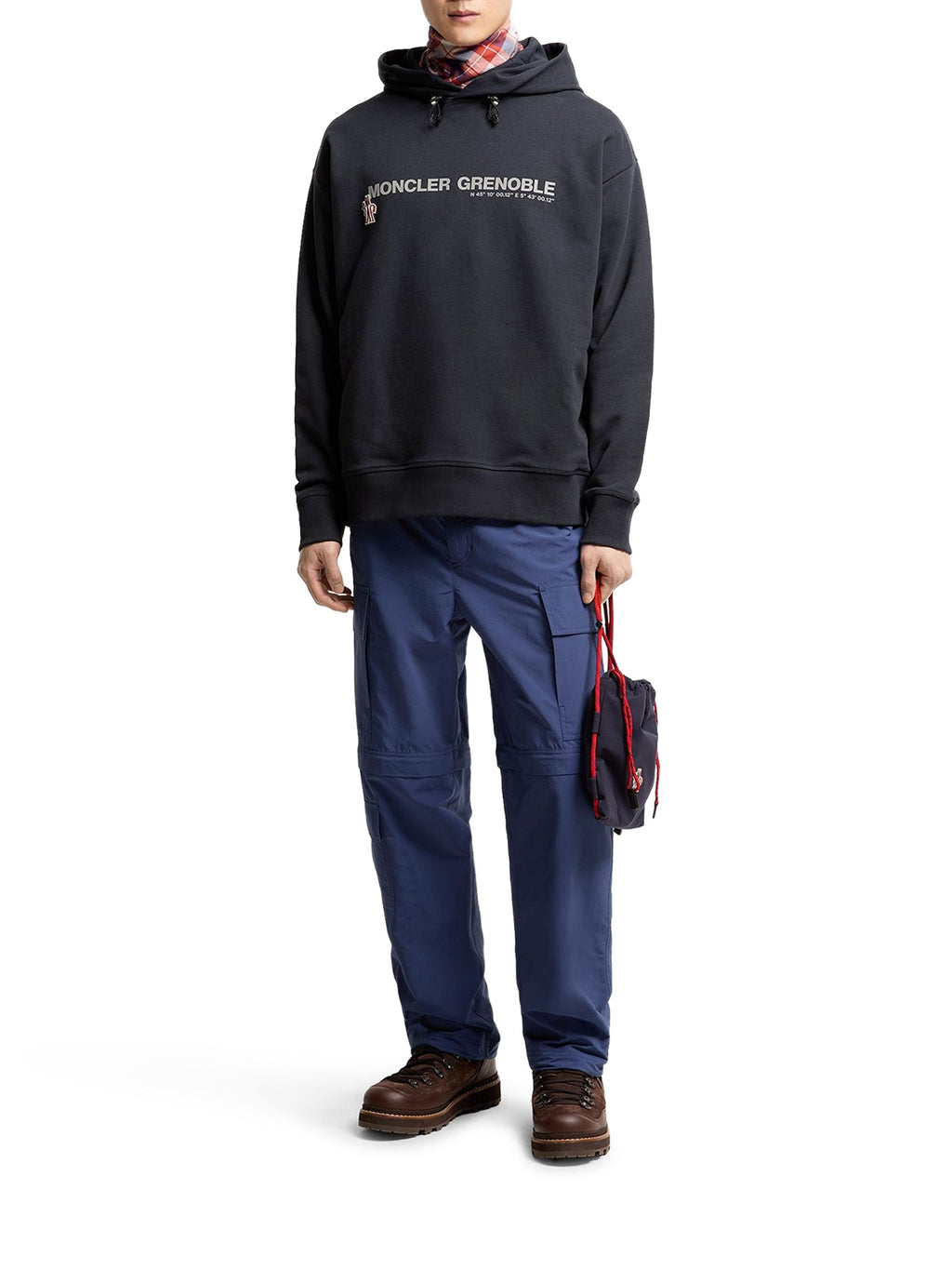 Logoed Cotton Hoodie Moncler – Гарантія оригінальності – вид ззаду