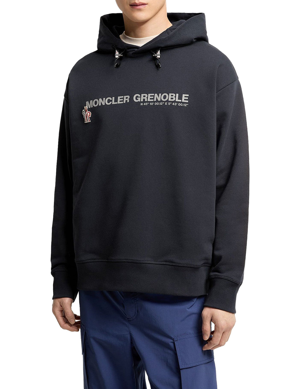 Logoed Cotton Hoodie Moncler – Гарантія оригінальності – детальний вид