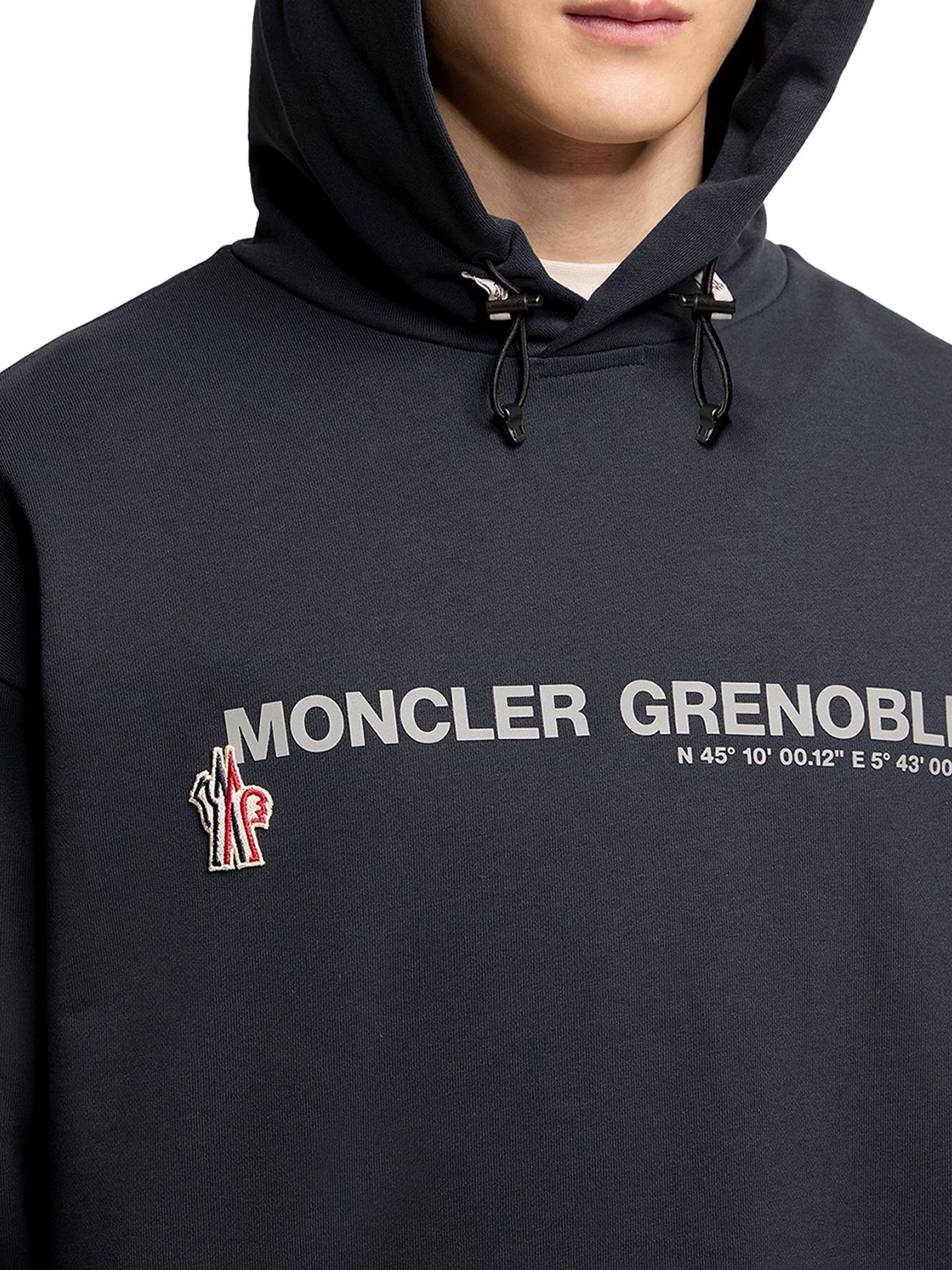 Logoed Cotton Hoodie Moncler – Гарантія оригінальності – вид 6 - MONCLER