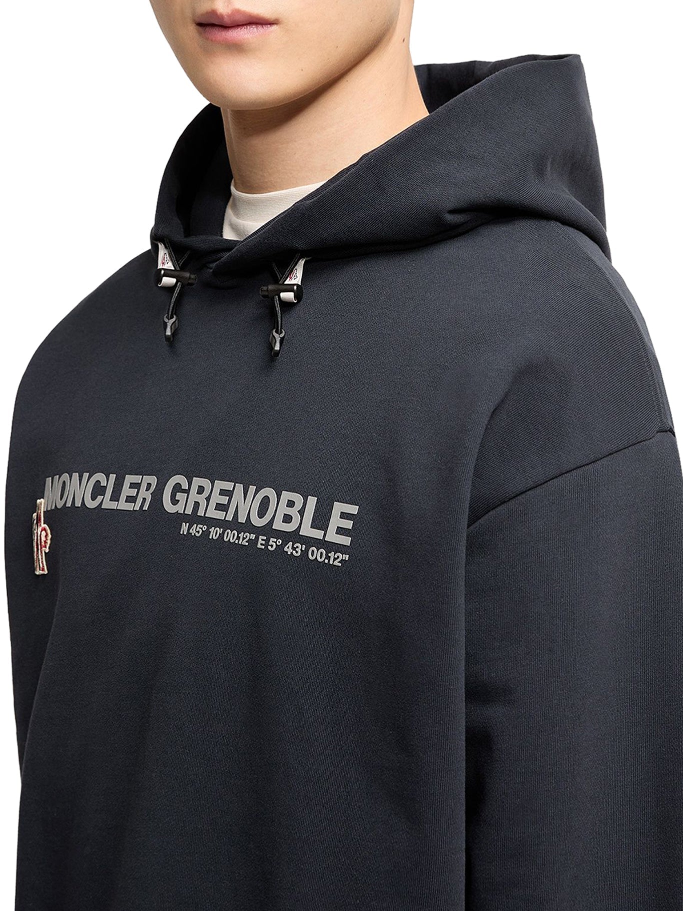 Logoed Cotton Hoodie Moncler – Гарантія оригінальності – вид 7 - MONCLER