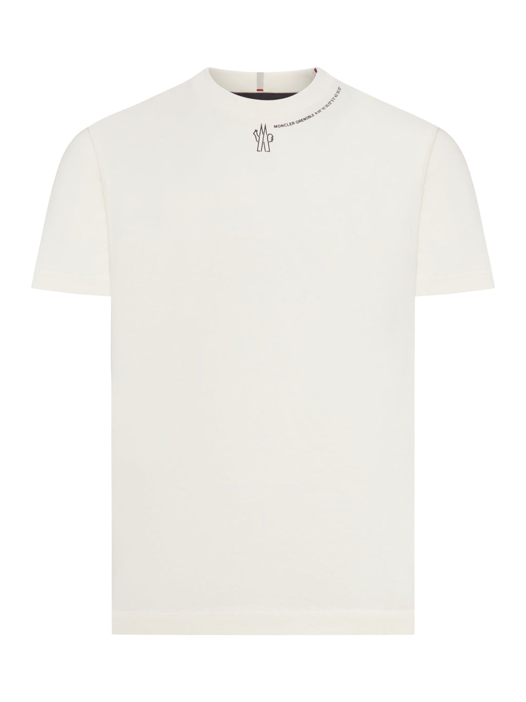 Crew Neck T-Shirt In Heavy Cotton Jersey Moncler оригінал – Купити в Україні – боковий вид