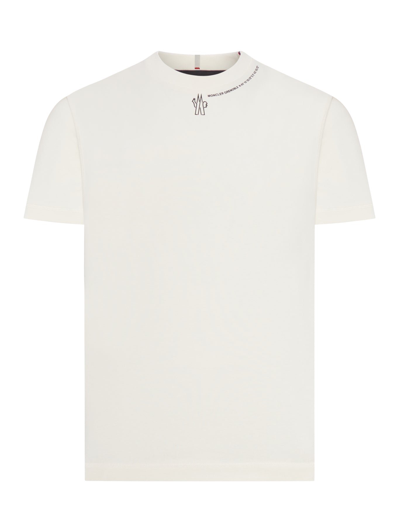 Crew Neck T-Shirt In Heavy Cotton Jersey Moncler оригінал – Купити в Україні – боковий вид