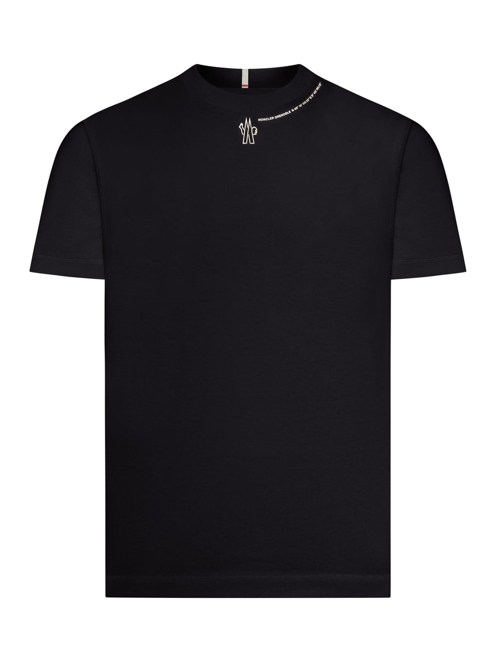 Crew Neck T-Shirt In Heavy Cotton Jersey Moncler оригінал – Купити в Україні – боковий вид