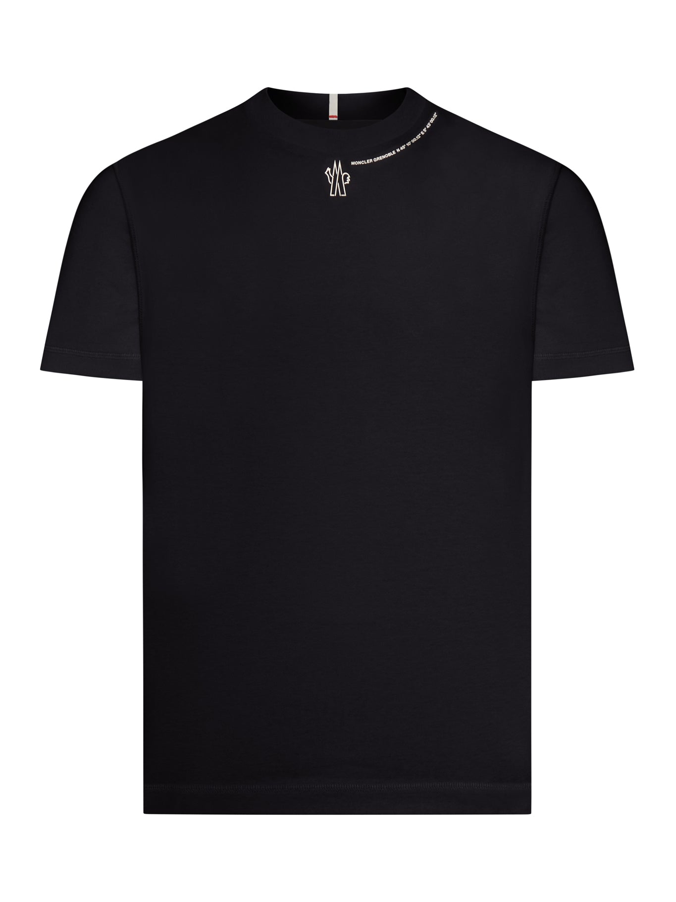 Crew Neck T-Shirt In Heavy Cotton Jersey Moncler оригінал – Купити в Україні – боковий вид